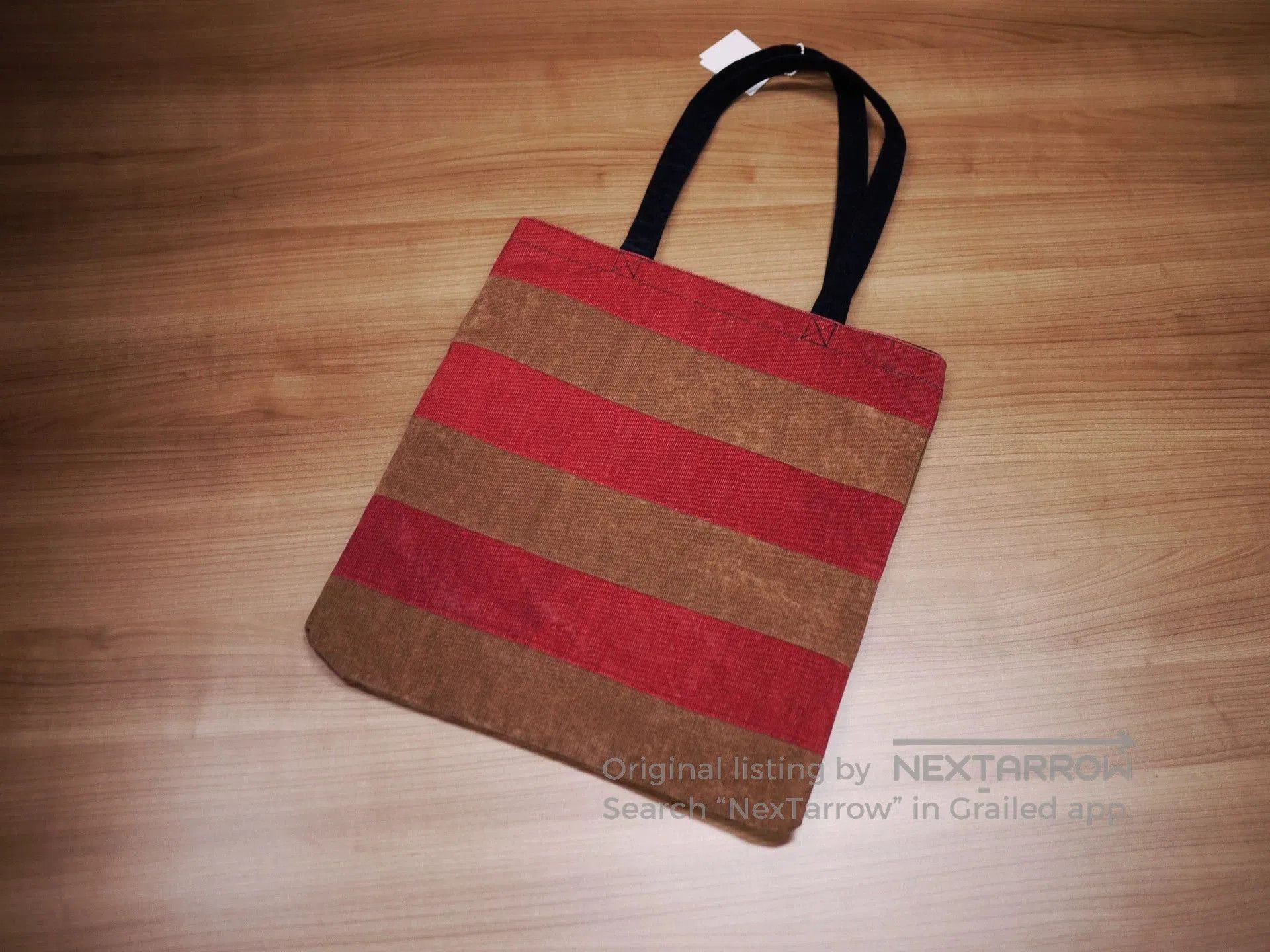 Visvim Brown Flag Print Tote Bag. Size ONE SIZE - 7 Thumbnail