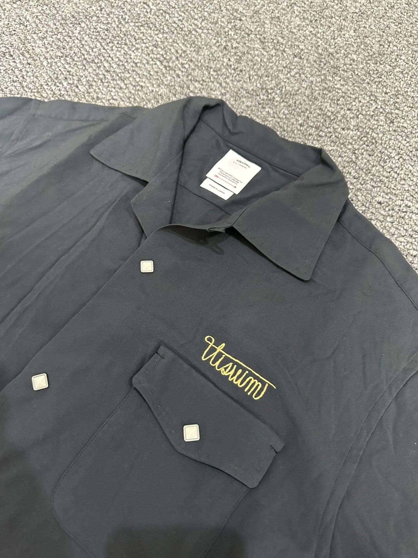 Visvim Visvim Black Button Long-Sleeve Shirt Size US XL / EU 56 / 4 - 3 Thumbnail