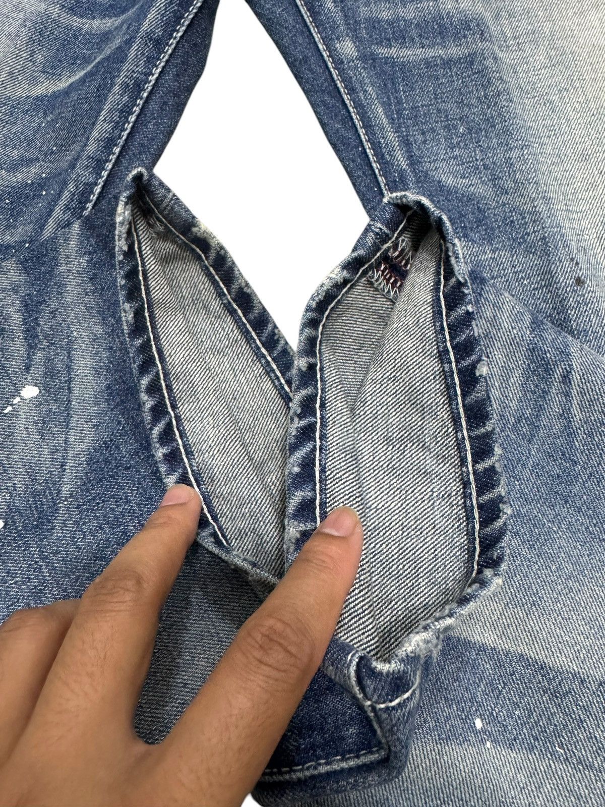 Japanese Brand × Vanquish VANQUISH JAPANESE BRAND SPLATTERED PAINT DENIM PANTS SIZE 32 Size US 32 / EU 48 - 7 Thumbnail