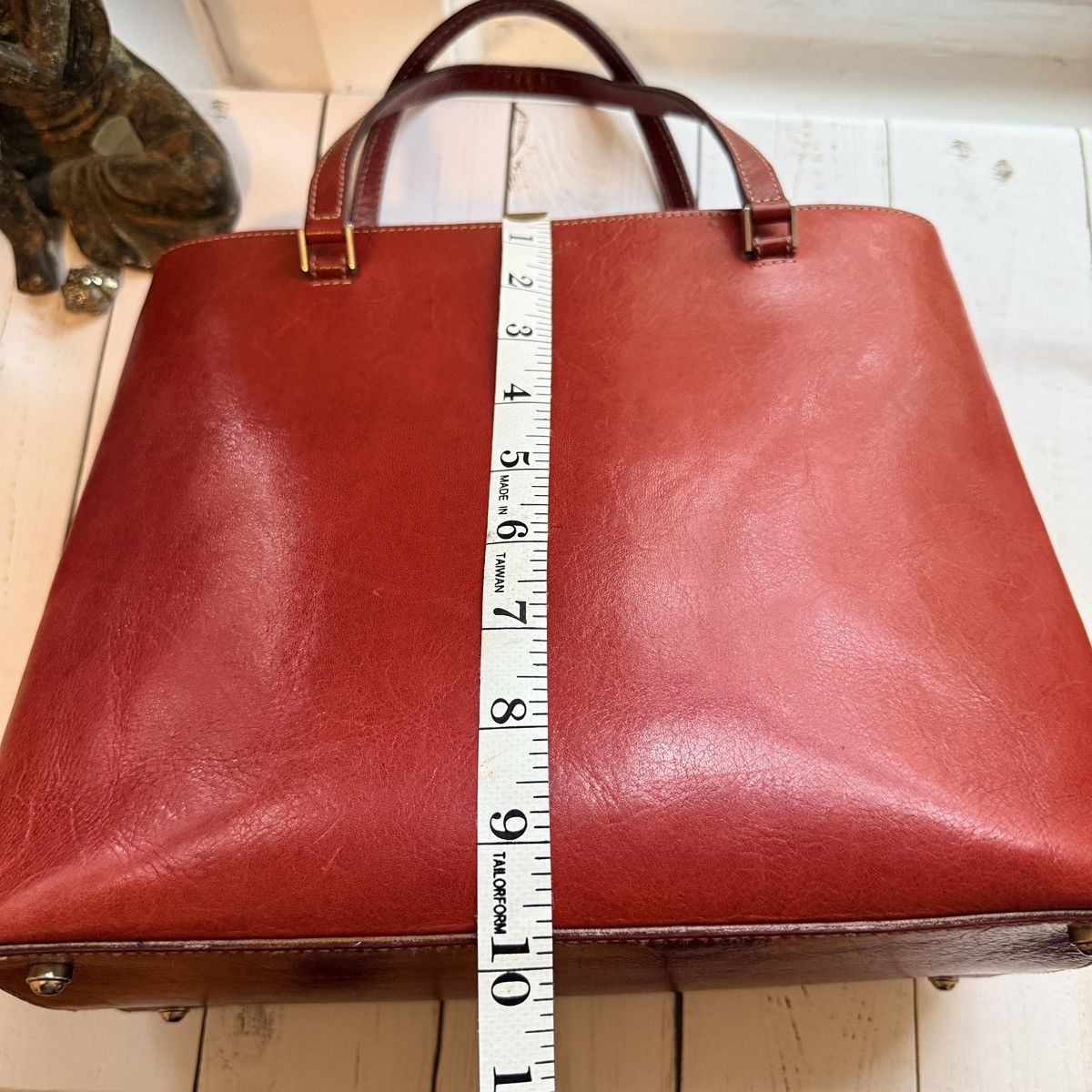 Kate Spade Vintage Red All Leather Tote, Made in Itay Size ONE SIZE - 12 Thumbnail