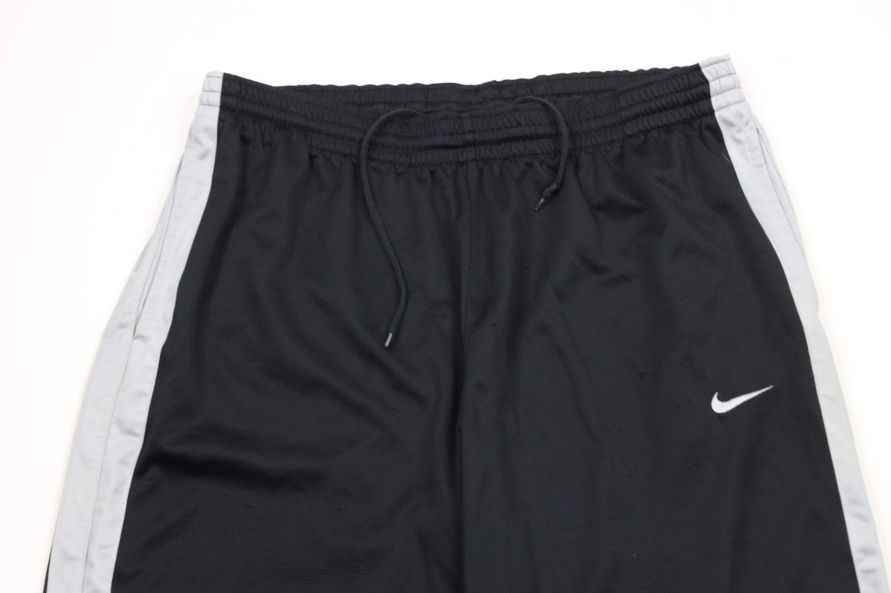 Nike × Vintage Vintage Nike Scott Mini Swoosh Wide Leg Sweatpants Black Size 40 - 2 Thumbnail