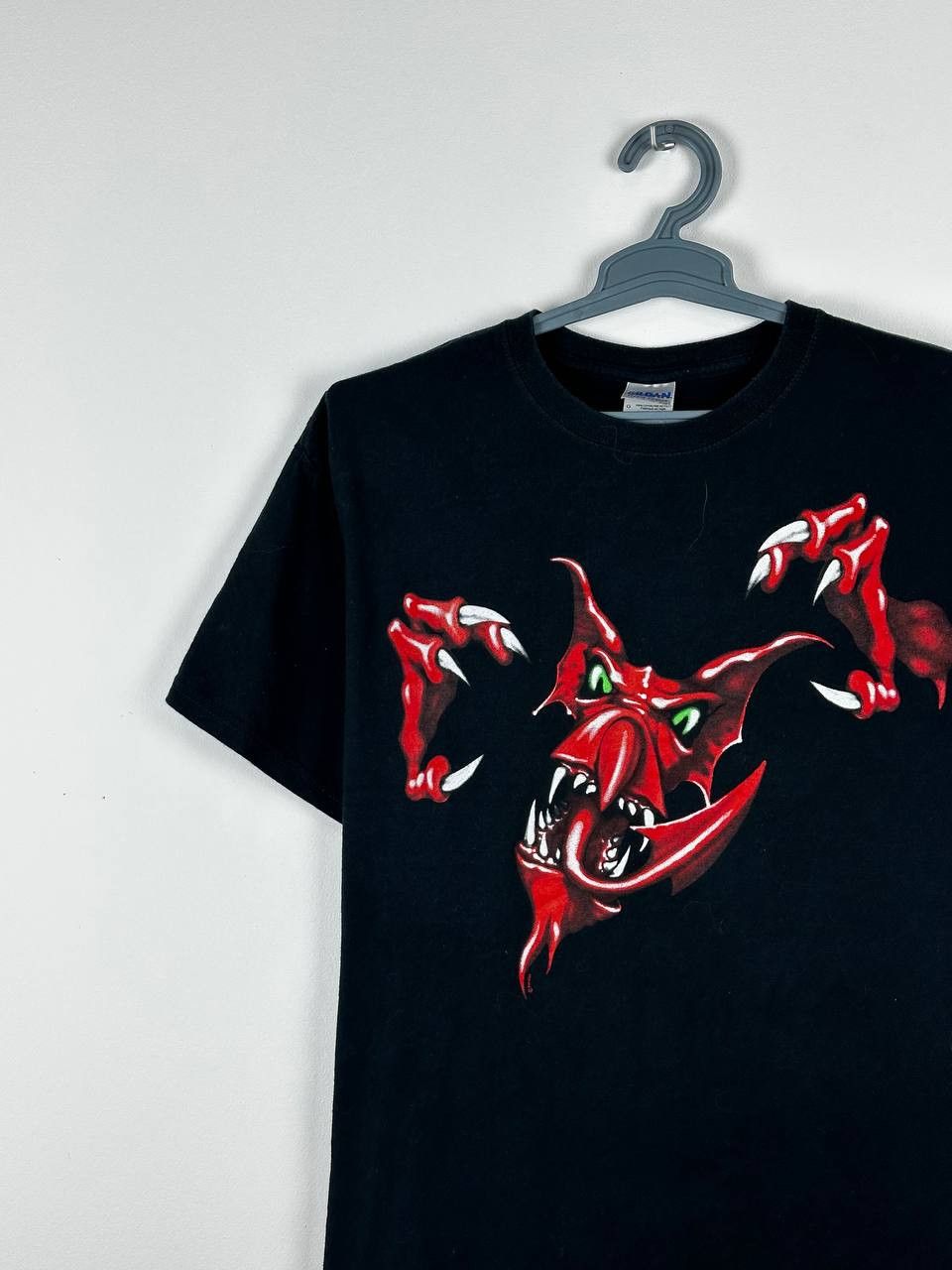 Band Tees × Vintage Vintage Scary Monster Devil Hell Band Punk Rock T Shirt Size US L / EU 52-54 / 3 - 3 Thumbnail