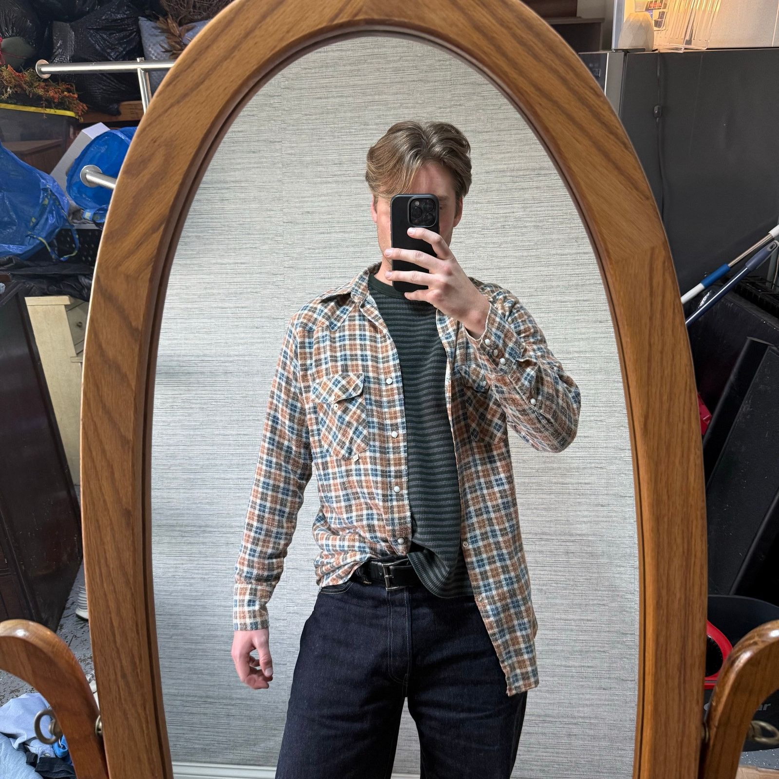 Vintage Vintage Key Kountry Koordinates Plaid Pearl Snap Button Up Size US M / EU 48-50 / 2 - 11 Thumbnail
