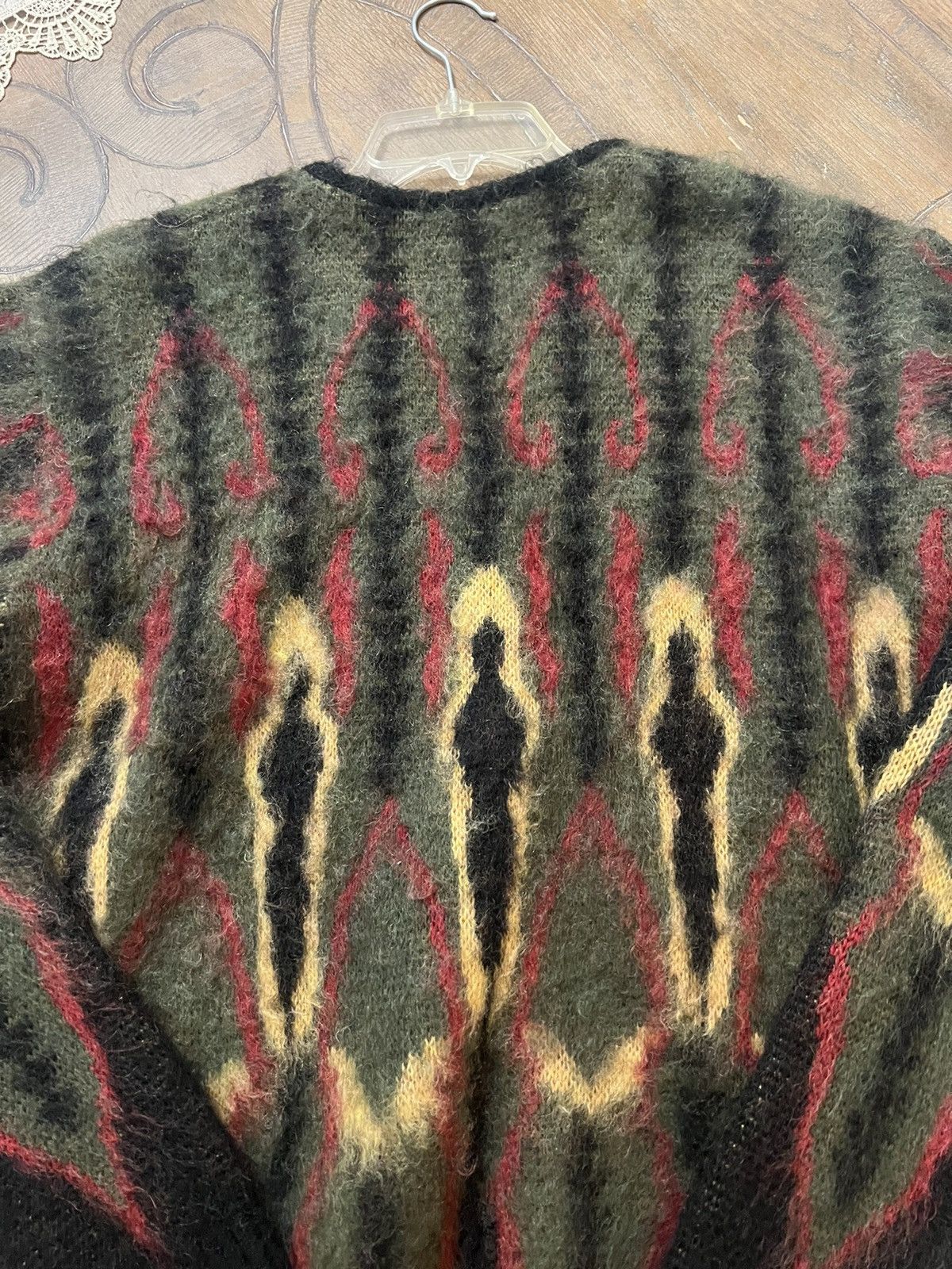 Needles Needles Union Psychedelic Mohair Cardigan Sweater | Grailed