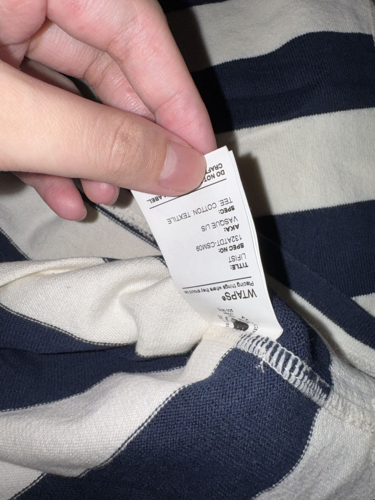 Wtaps Vintage WTAPS Navy Striped Sailor Sweater Size US L / EU 52-54 / 3 - 6 Thumbnail