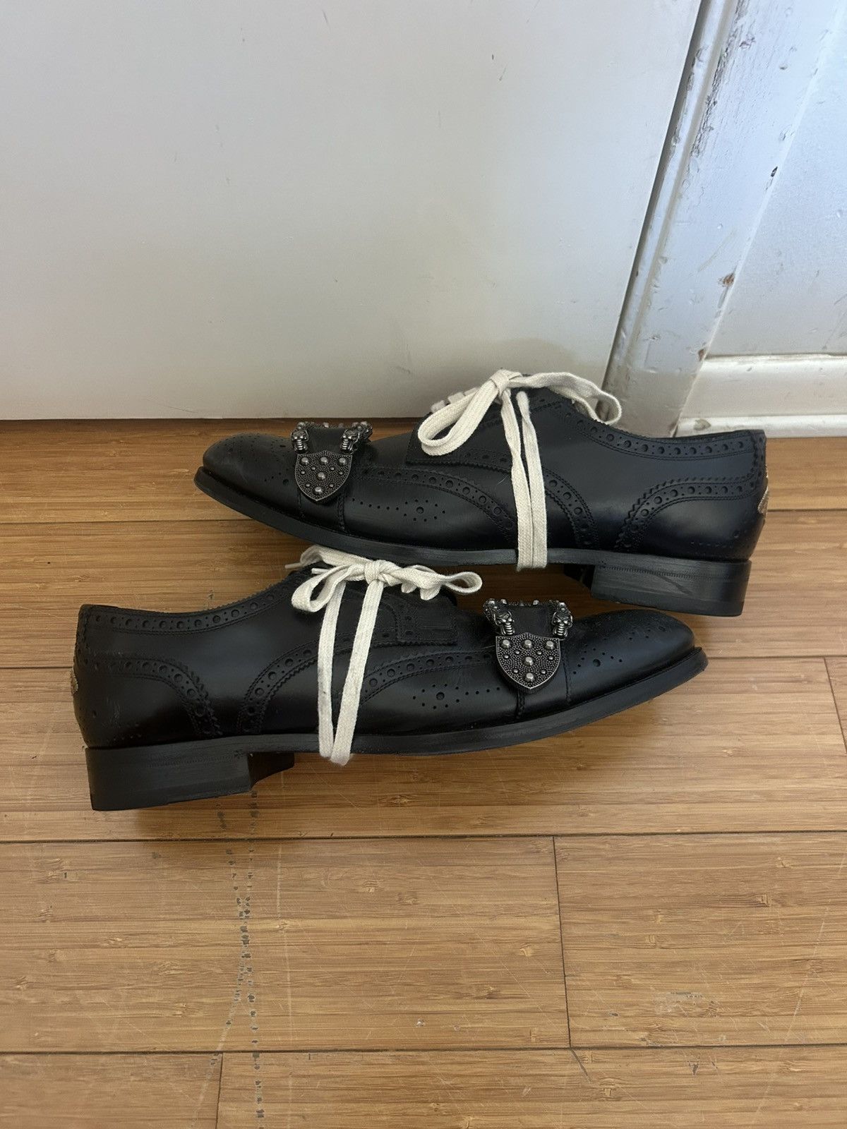 Gucci Queercore Broque MenS Leather Dress Shoes Size 11 in Black, Men's