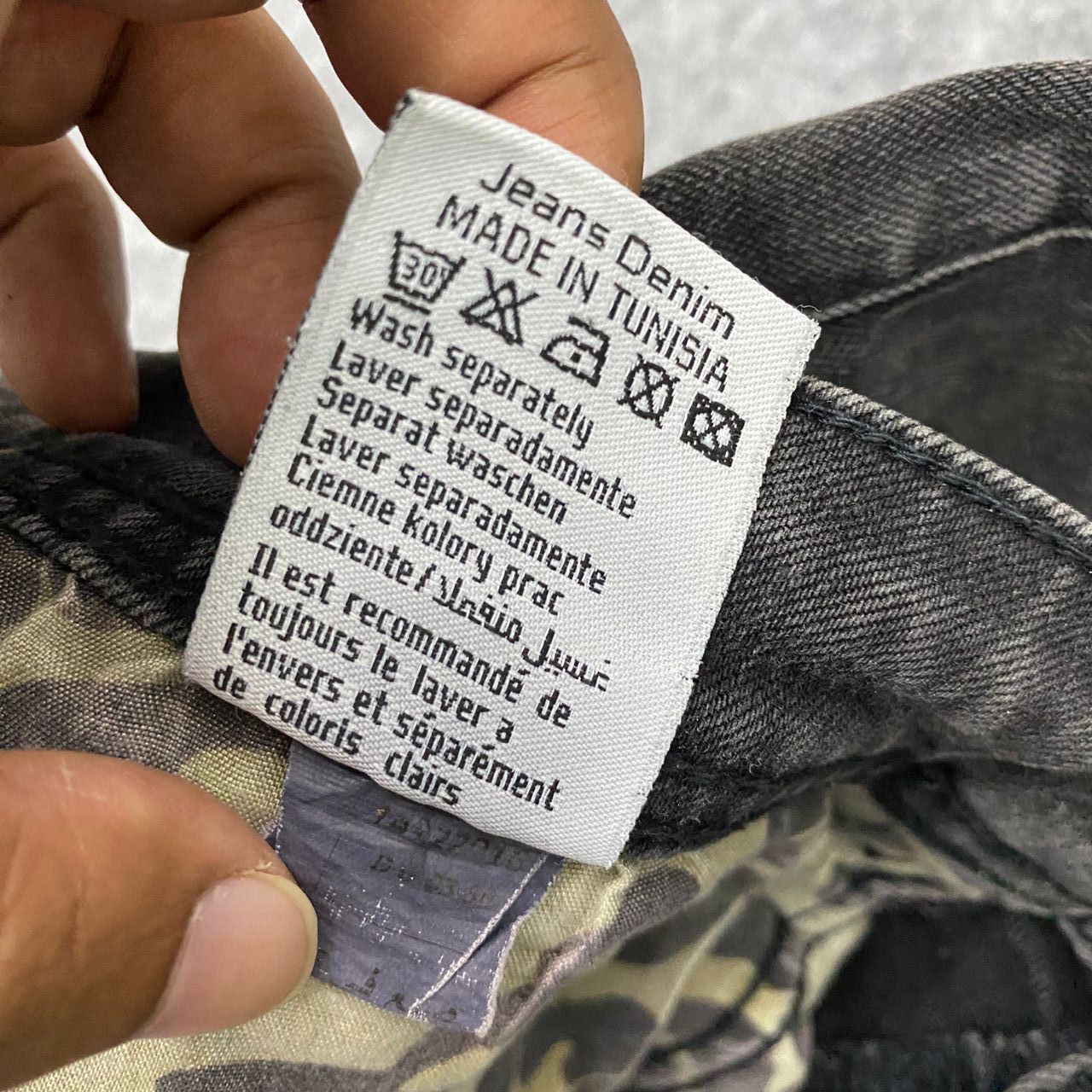 If Six Was Nine Vintage Gosto Jeans Distressed Denim Size US 33 - 16 Thumbnail