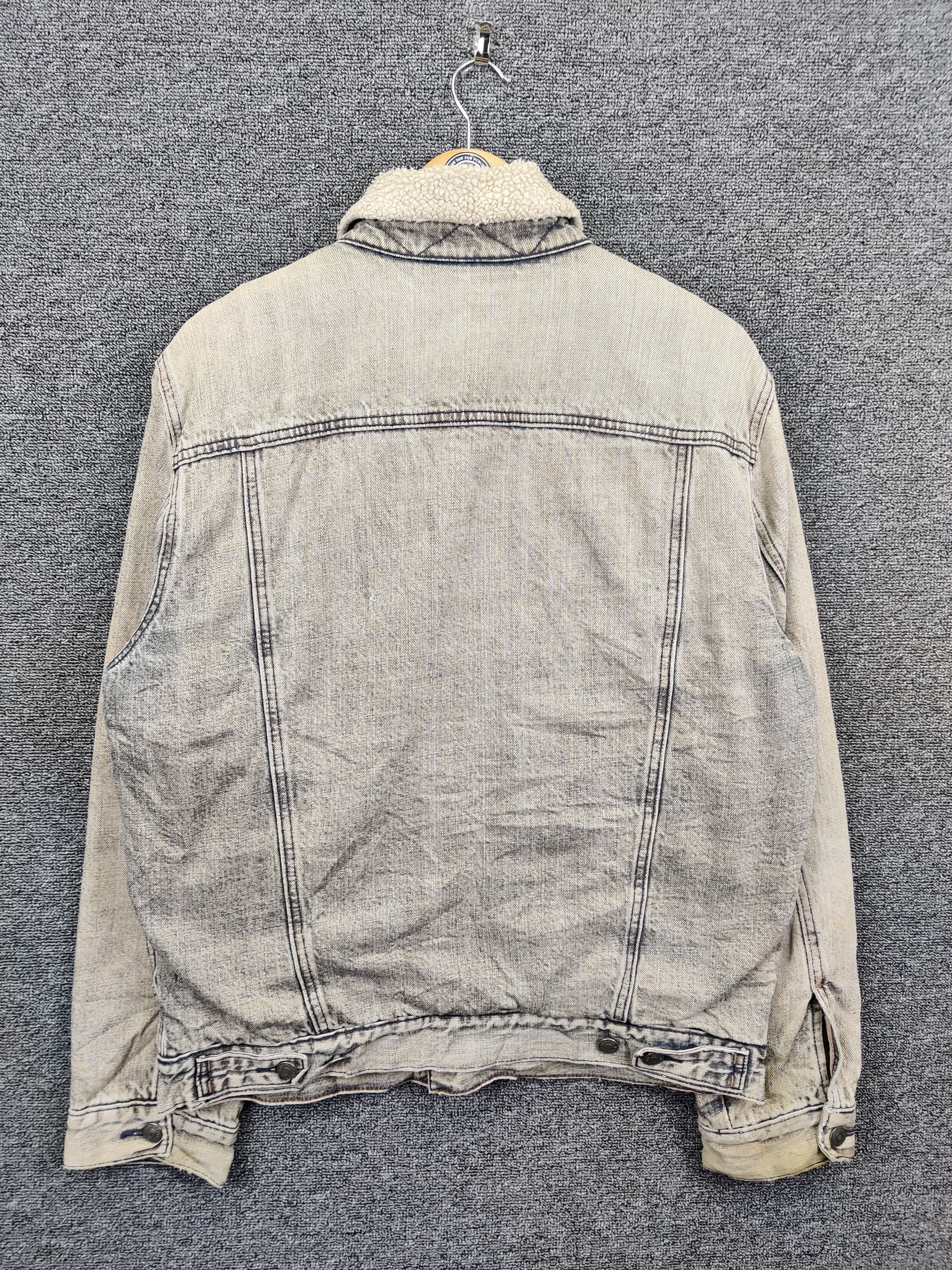 Gap Vintage Gap Acid Wash Sherpa Denim Jacket Size US M / EU 48-50 / 2 - 8 Thumbnail