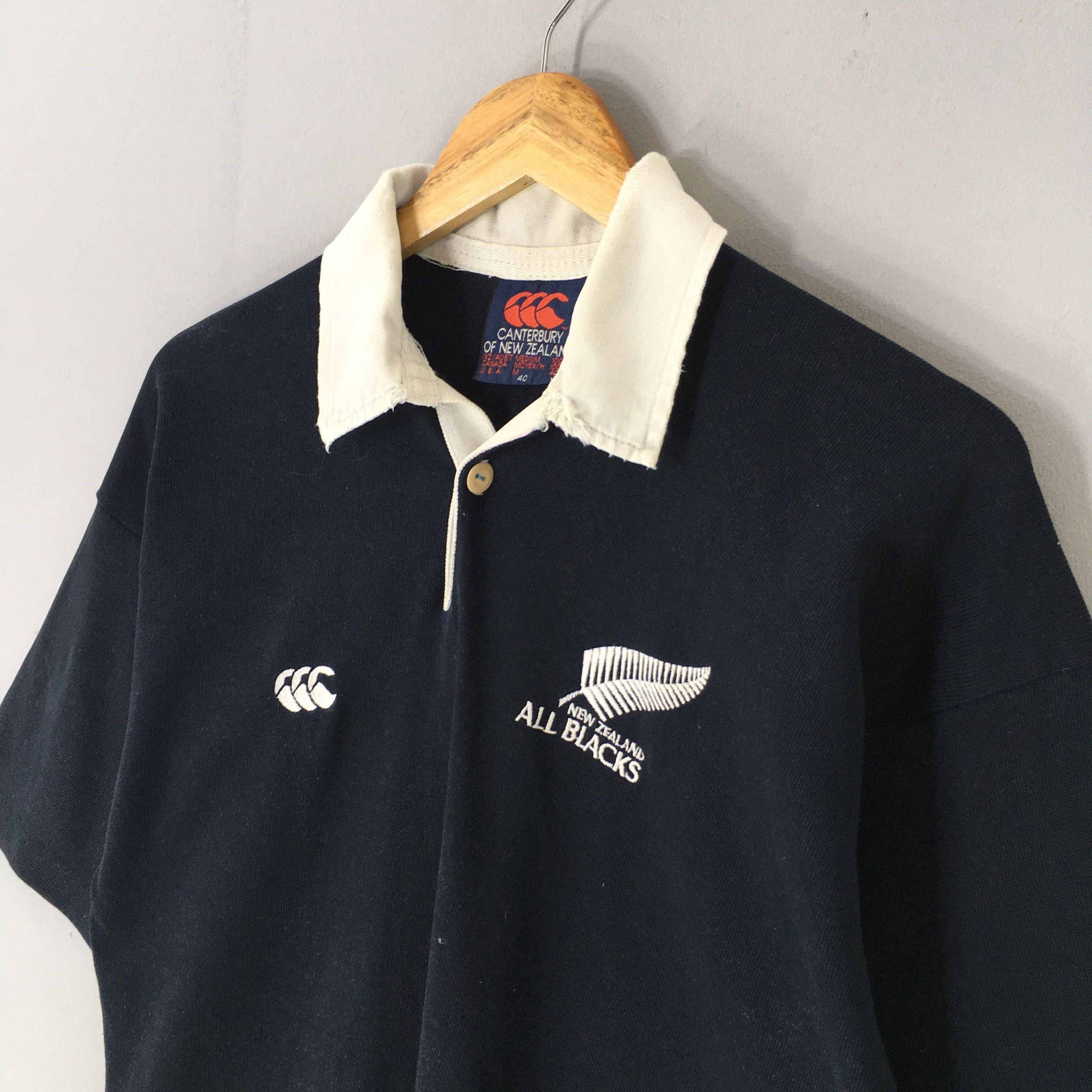 Canterbury of New Zealand Vintage Canterbury Of New Zealand All Blacks Rugby Shirt M Size US M / EU 48-50 / 2 - 3 Thumbnail