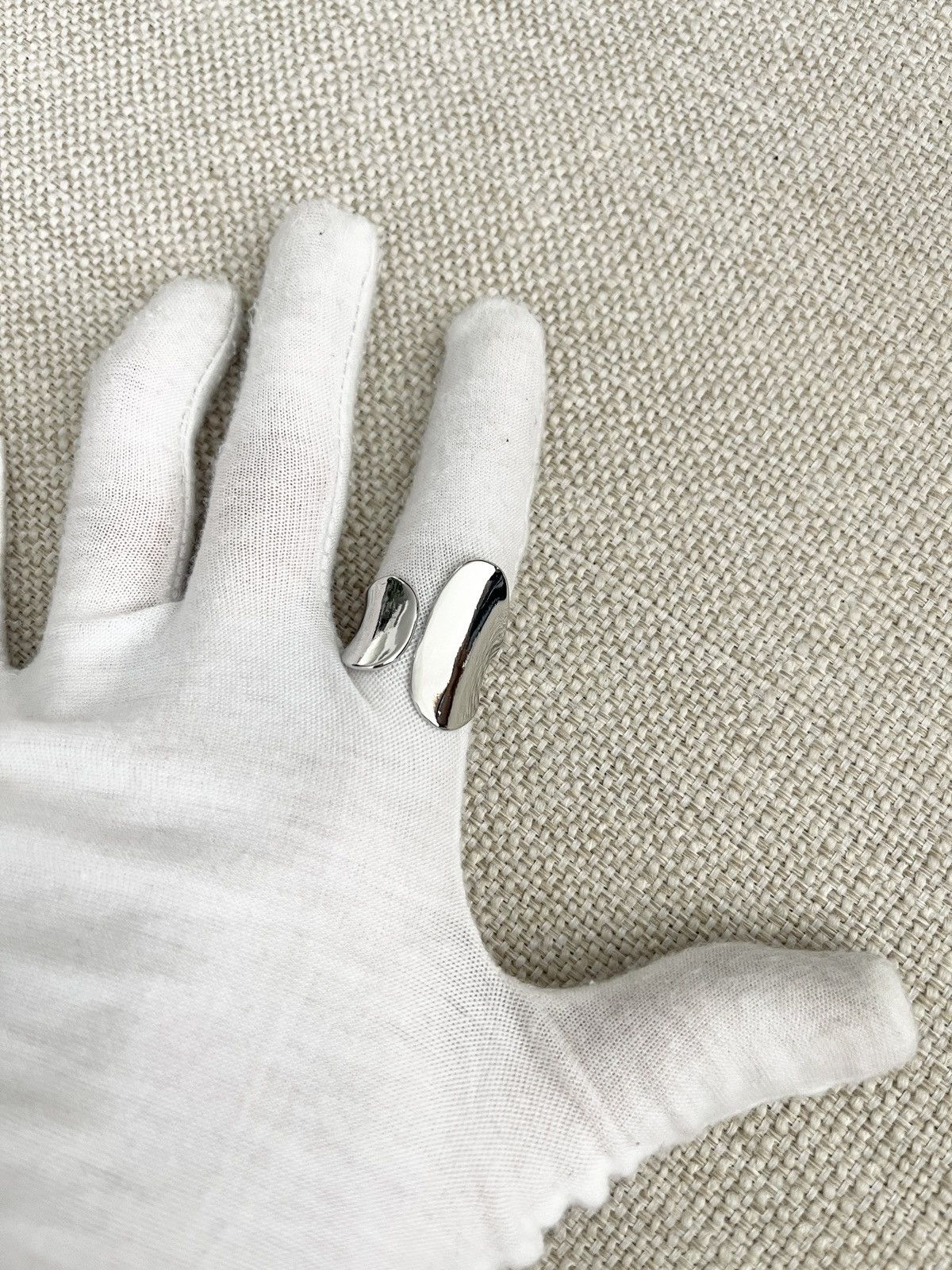 Japanese Brand × Vintage STEAL! Japan Asymmetrical Steer Sliver Ring Size ONE SIZE - 2 Thumbnail