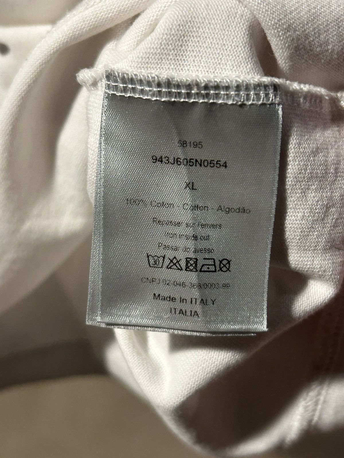 Dior RARE Dior saddlebag logo tee shirt white Size US L / EU 52-54 / 3 - 6 Thumbnail
