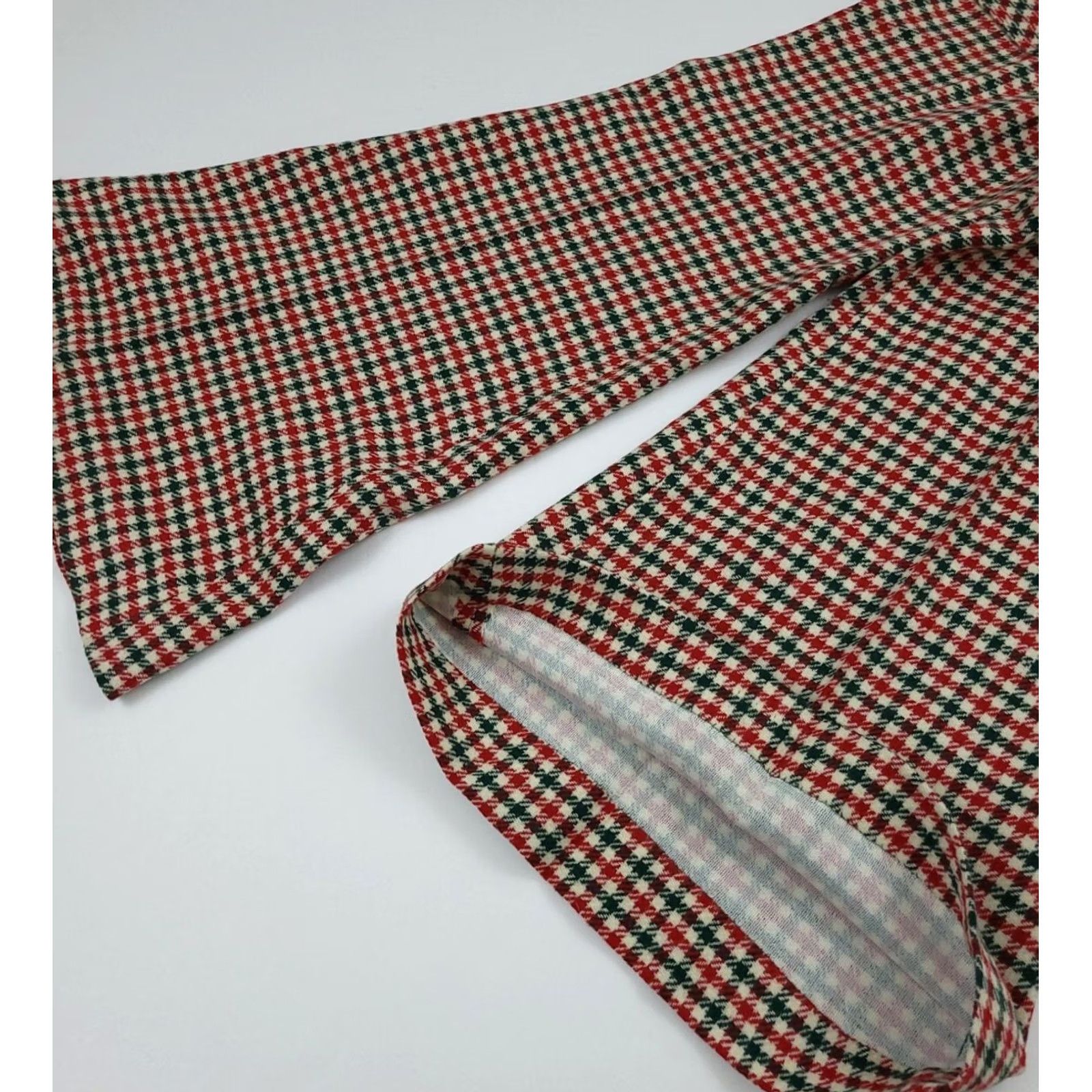 Bell VINTAGE HIS For Her Pants Houndstooth Wool Bell Bottom USA True Vtg Rare 70s Size 30" / US 8 / IT 44 - 6 Thumbnail