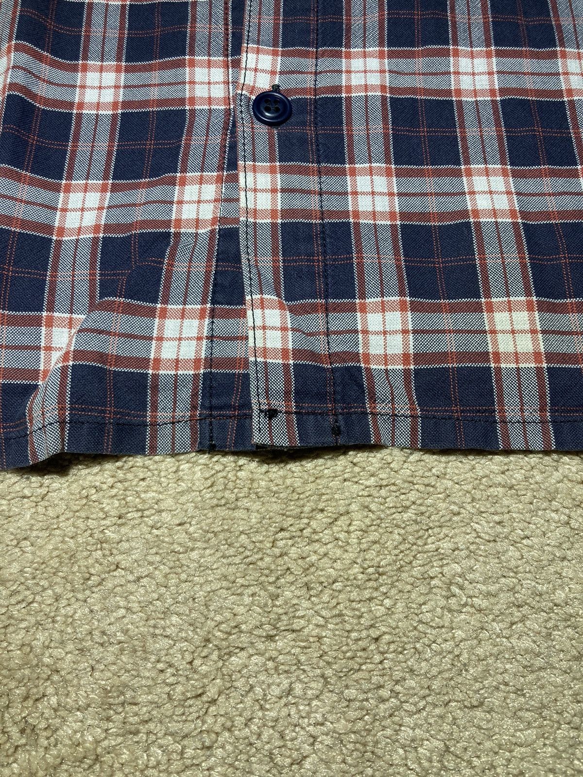20471120 90s Milkboy Leather Pocket Plaid Flannel Work Shirt Vintage Size US M / EU 48-50 / 2 - 4 Thumbnail