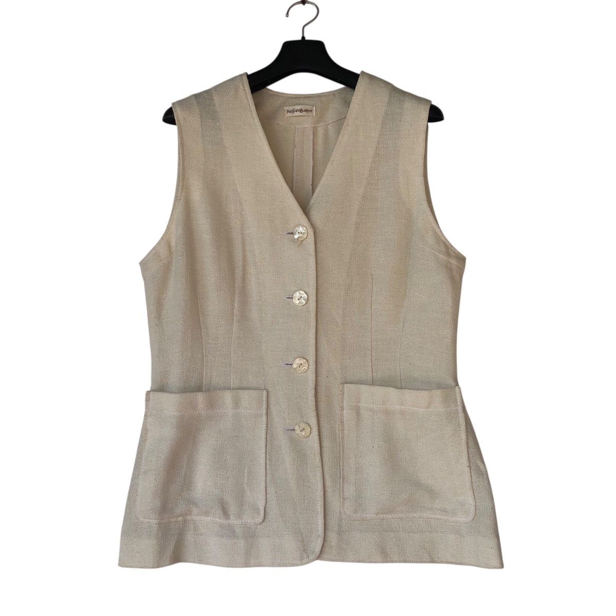 Yves Saint Laurent YSL Linen vest Size US S / EU 44-46 / 1 - 1 Thumbnail