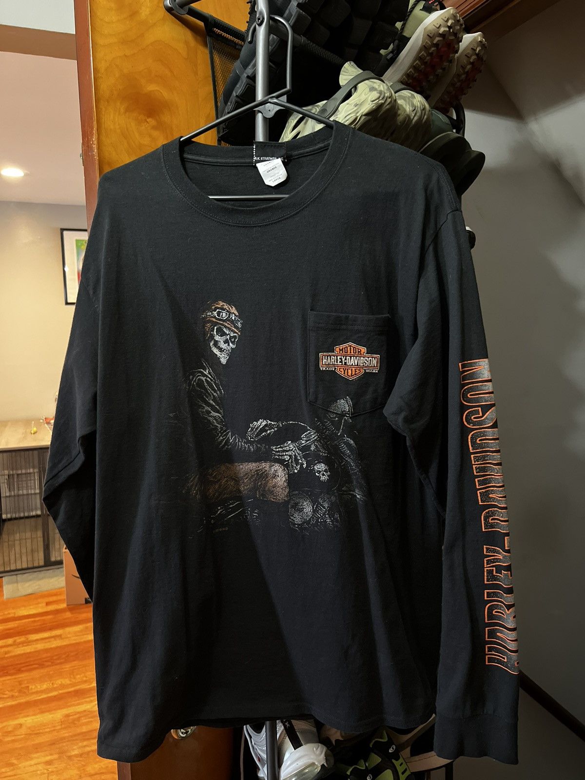 Harley Davidson × Vintage Harley Davidson Long Sleeve Size US L / EU 52-54 / 3 - 1 Thumbnail