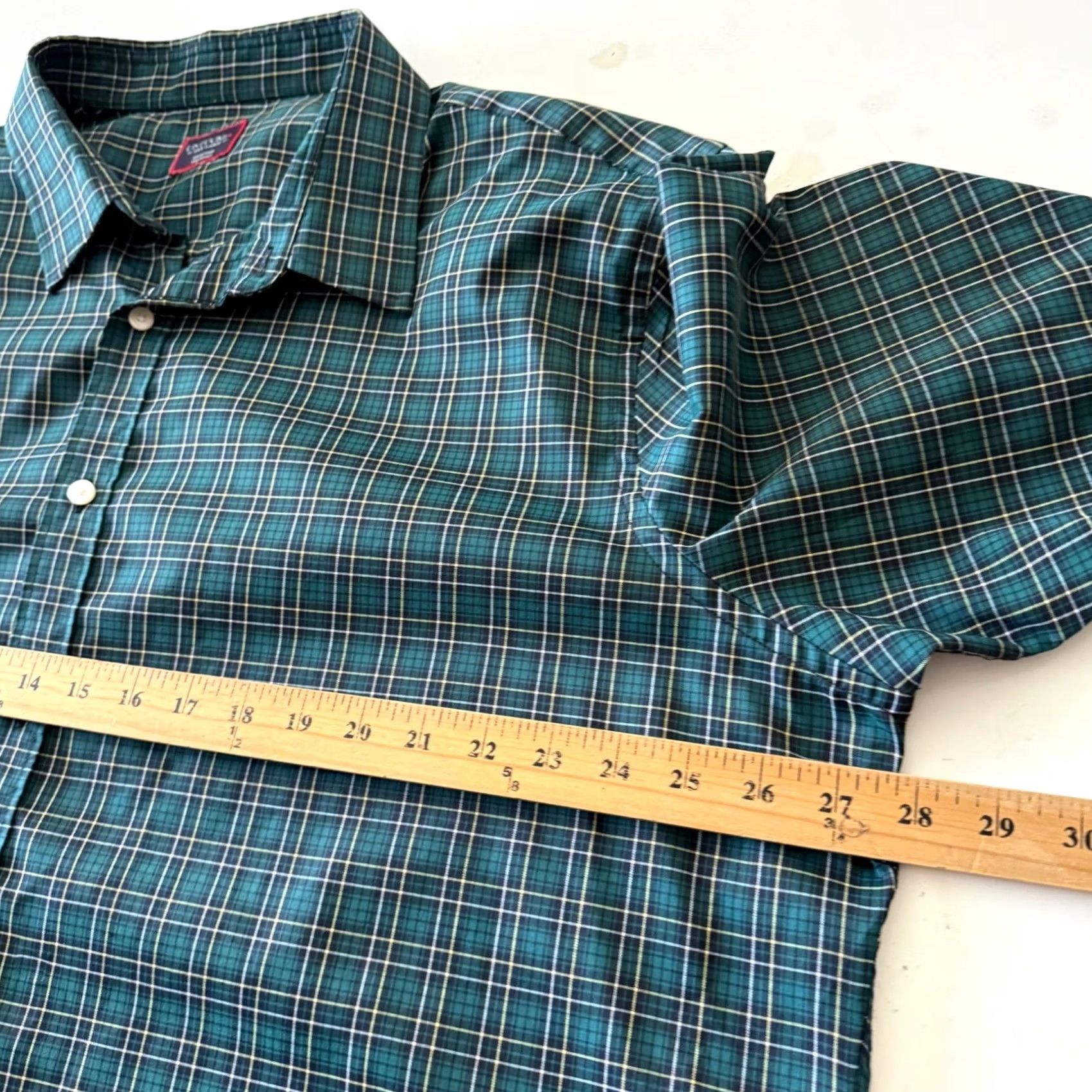 UNTUCKit UNTUCKit Green Plaid Button Down Shirt Mens 3XL Polyester Regular Size US XXL / EU 58 / 5 - 5 Thumbnail