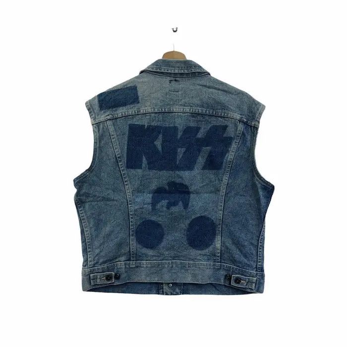 KISS Vtg 1985 LEE USA x KISS Band Tour Denim Jacket Heavy Metal Size L / US 10 / IT 46 - 1 Thumbnail