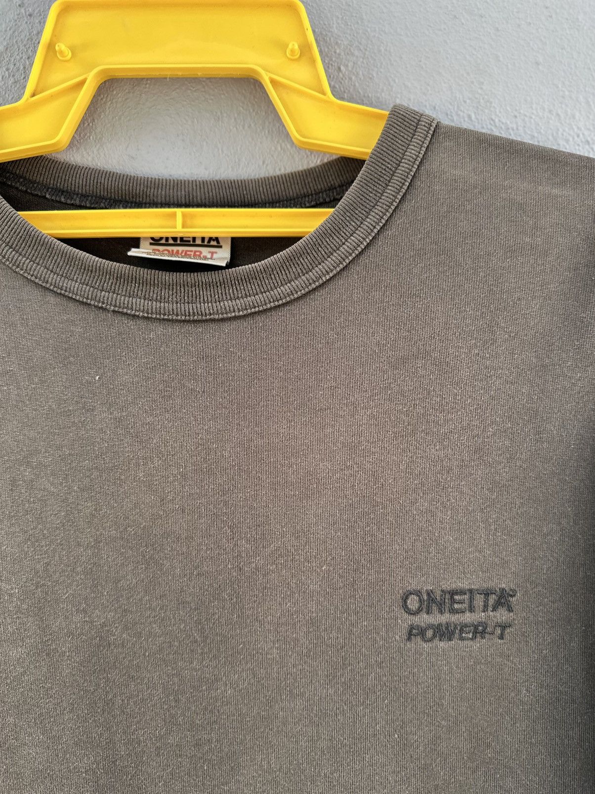 Beams Japan Thrashed Oneita Power T X beams Embroidery Logo Blank Tee Size US XL / EU 56 / 4 - 2 Thumbnail