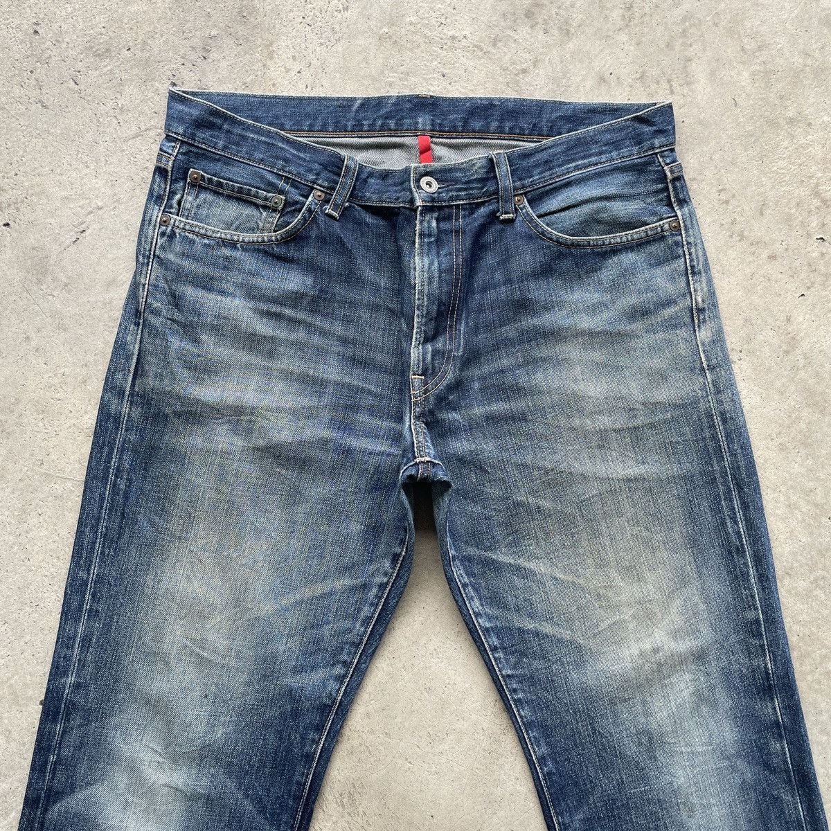 Japanese Brand Vintage Japanese UJ Faded Denim Jeans Pants W36x29 Size US 36 / EU 52 - 3 Thumbnail