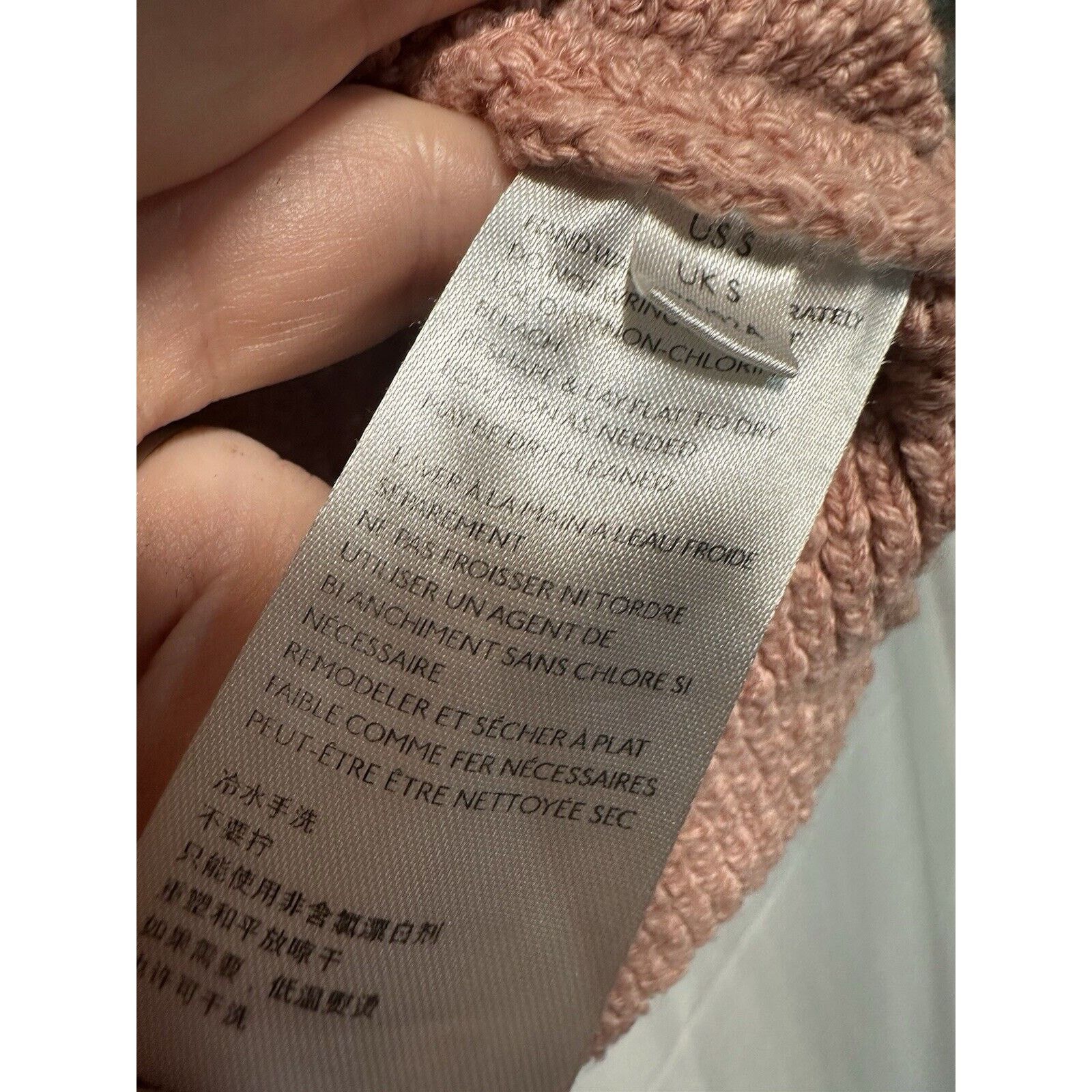 Free People Free People Chunky Crop Sweater Villa Pink Cable Knit Sz S Size S / US 4 / IT 40 - 3 Thumbnail