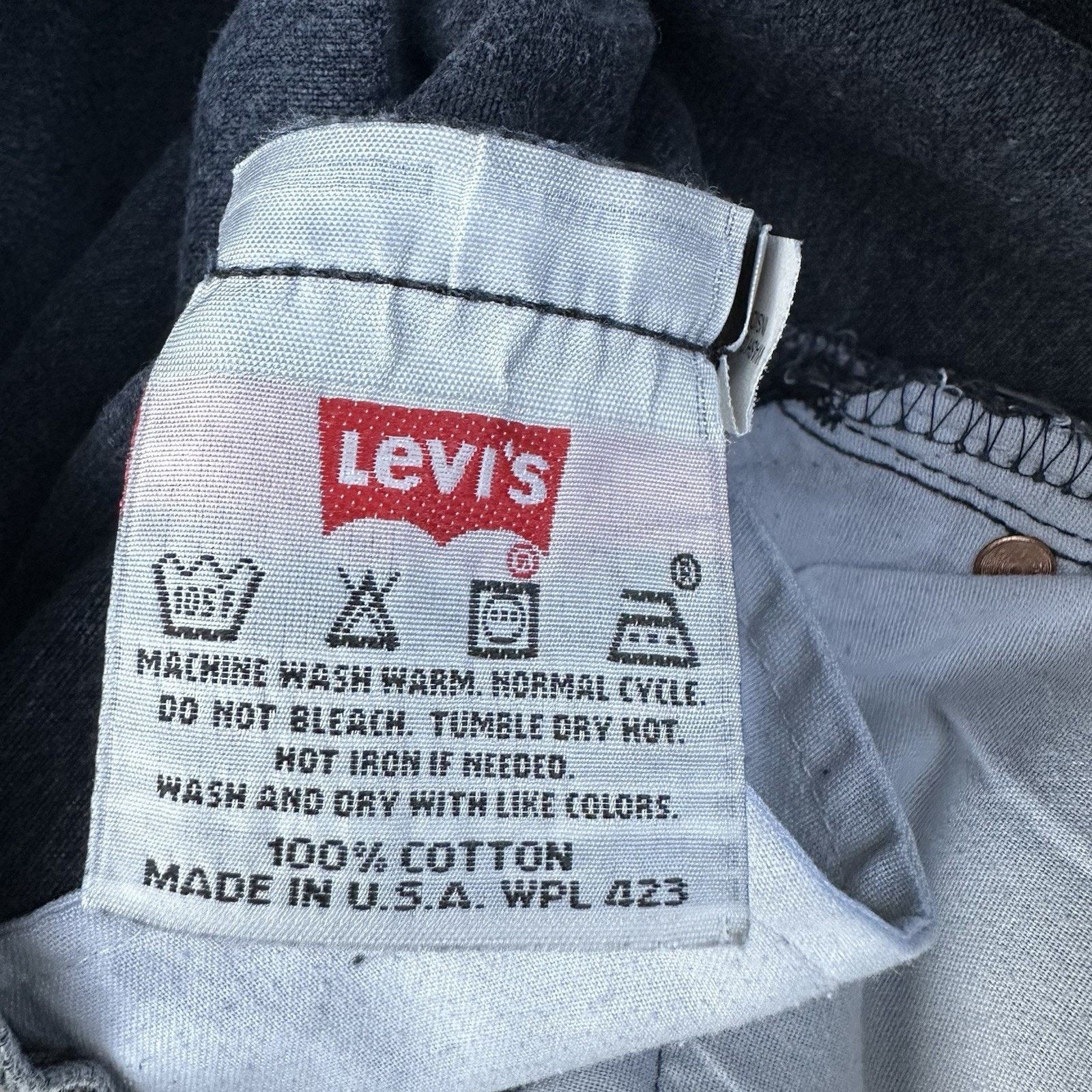 Levi's × Vintage Vintage Levi’s 501 Straight Faded Black Denim Jeans 34x34 Size US 34 / EU 50 - 8 Thumbnail