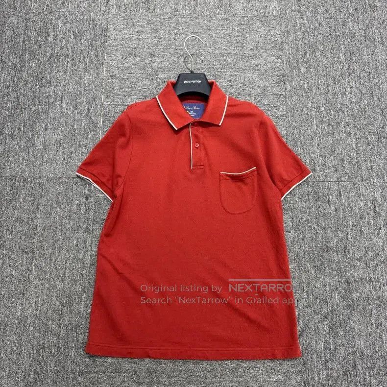 Loro Piana Loro Piana Red Chest Pocket Polo Shirt. Size US XS / EU 42 / 0 - 1 Thumbnail