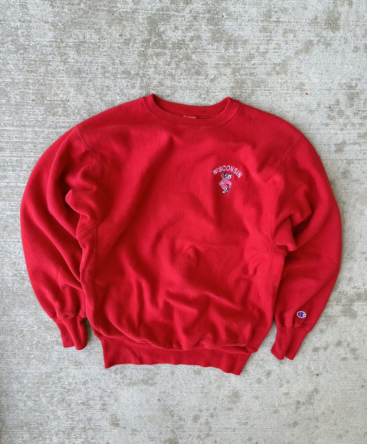 Vintage 90s Wisconsin Badgers Champion Reverse Weave Sweatshirt Size US XL / EU 56 / 4 - 2 Thumbnail