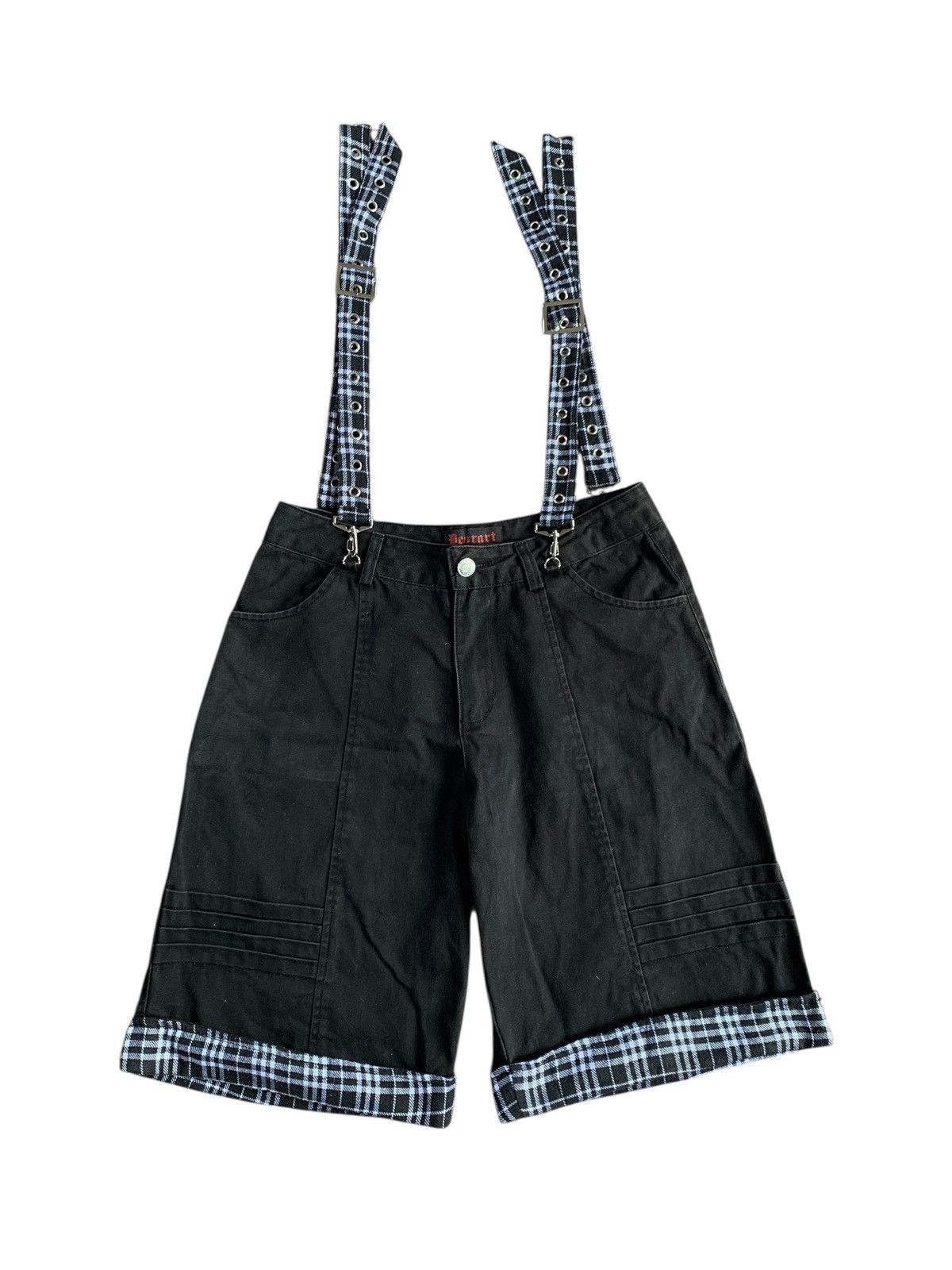 Seditionaries 00s Gothic Deorart plaid striped short Size US 29 - 2 Thumbnail