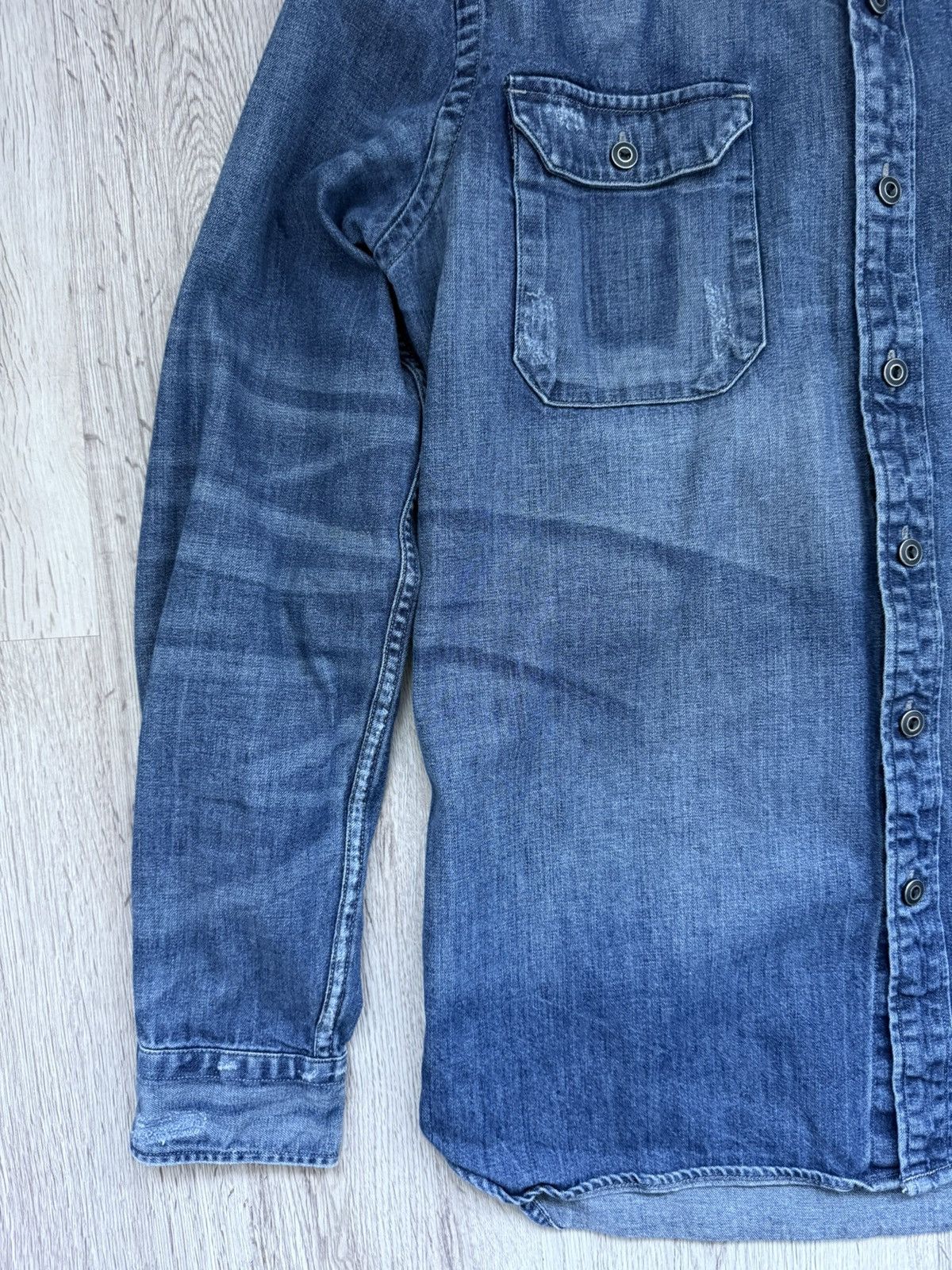 Levi's Levi’s 19573 Jackson Worker Denim Shirt Thick Workwear Denim Size US M / EU 48-50 / 2 - 2 Thumbnail