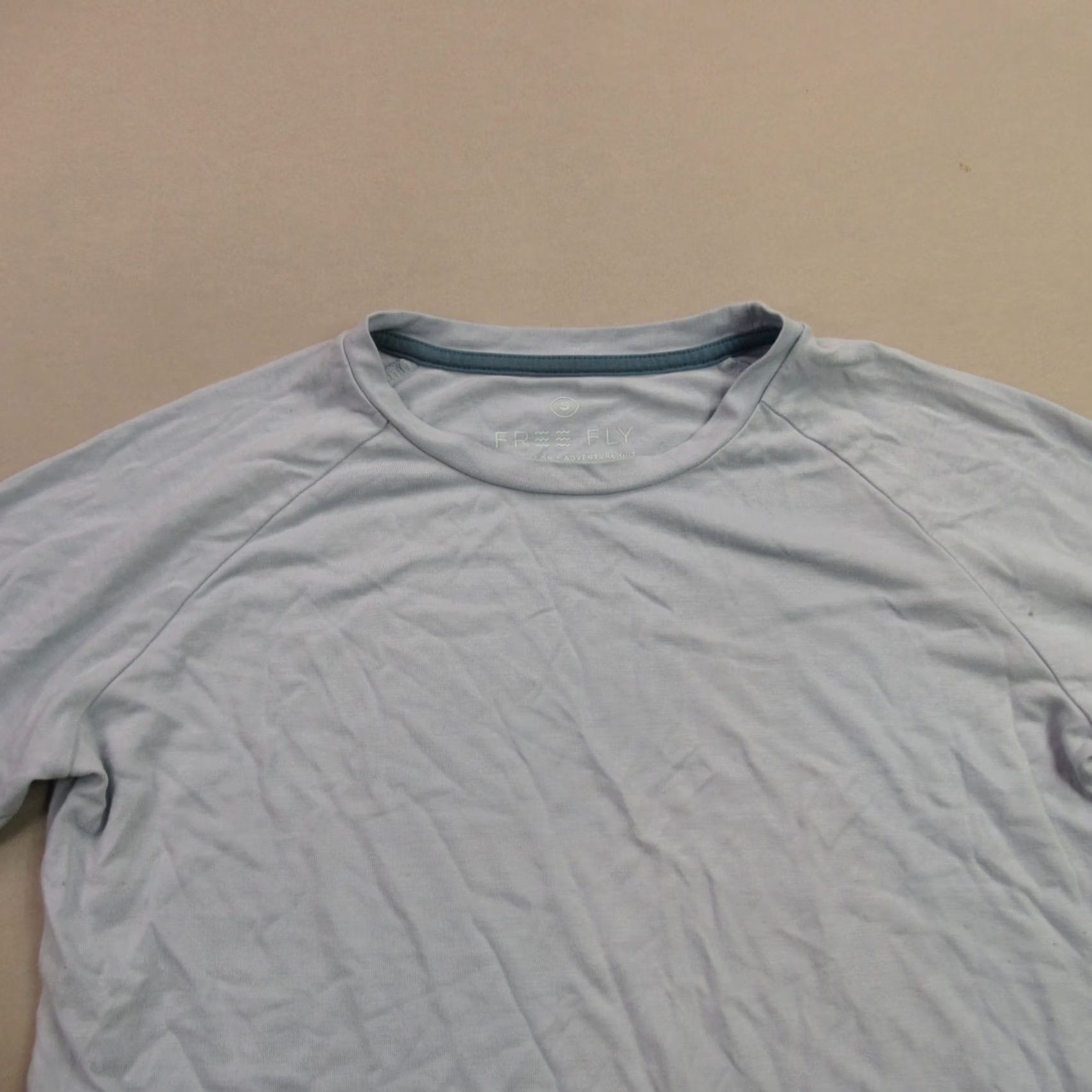 Vintage Free Fly Shirt Womens Small Long Sleeve Crew Neck Blue Outdoors Casual Shirt Size S / US 4 / IT 40 - 3 Thumbnail