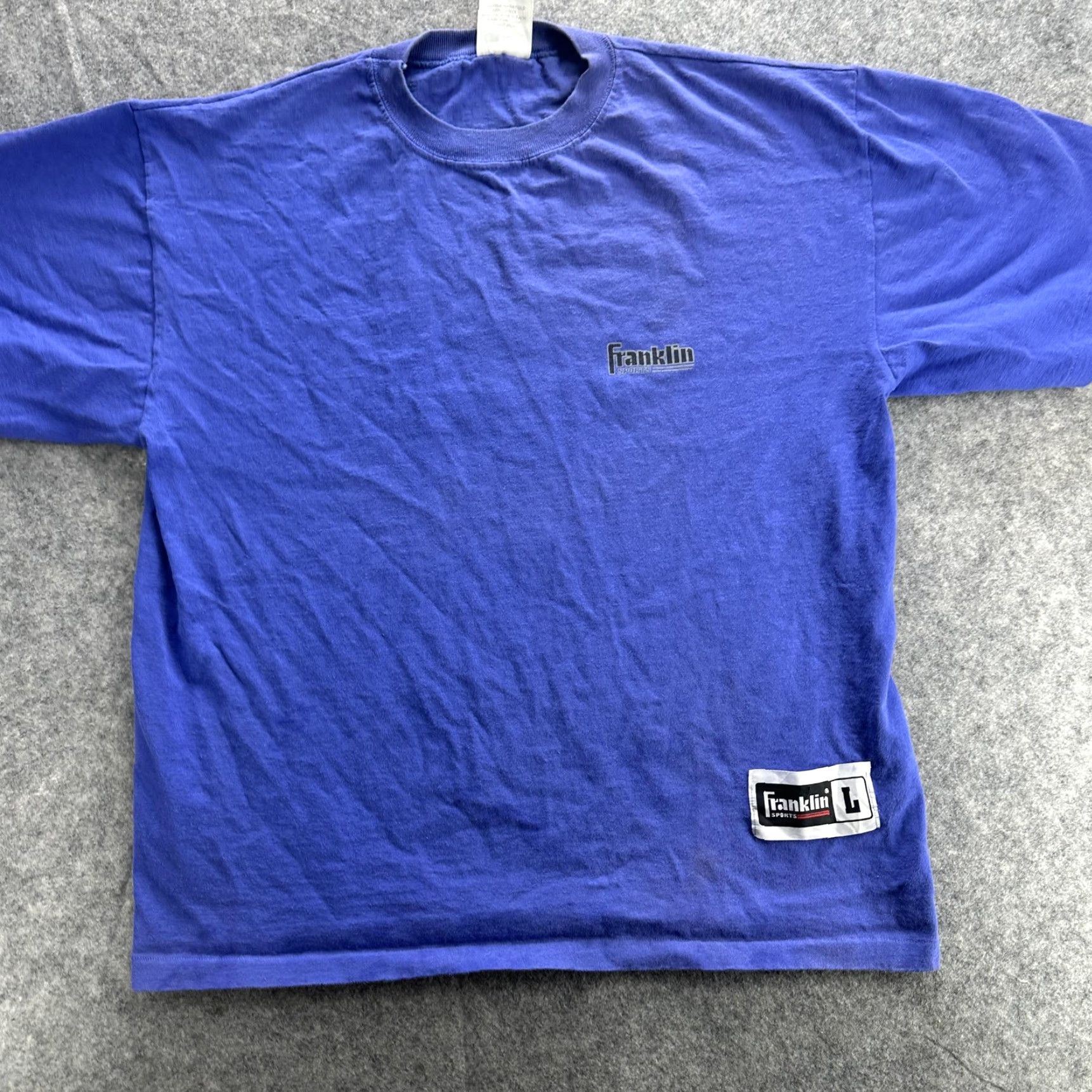 Vintage VINTAGE Franklin T-Shirt Mens Large Blue 90s Sports Athletic Made in USA Size US L / EU 52-54 / 3 - 2 Thumbnail