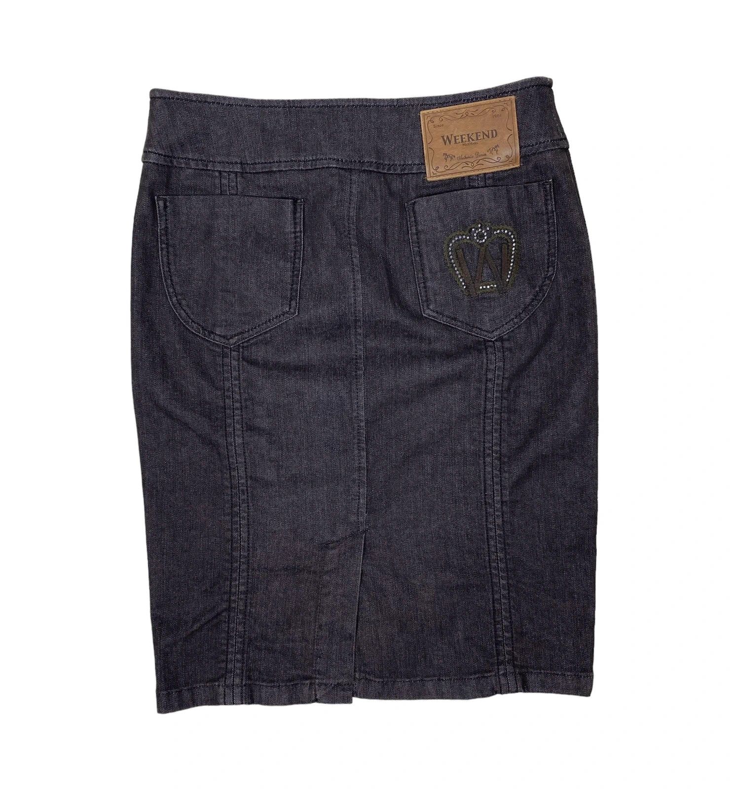 Weekend Max Mara Weekend Max Mara Denim Skirt Midi Embroidery Logo size UK10 Size 28" / US 6 / IT 42 - 7 Thumbnail
