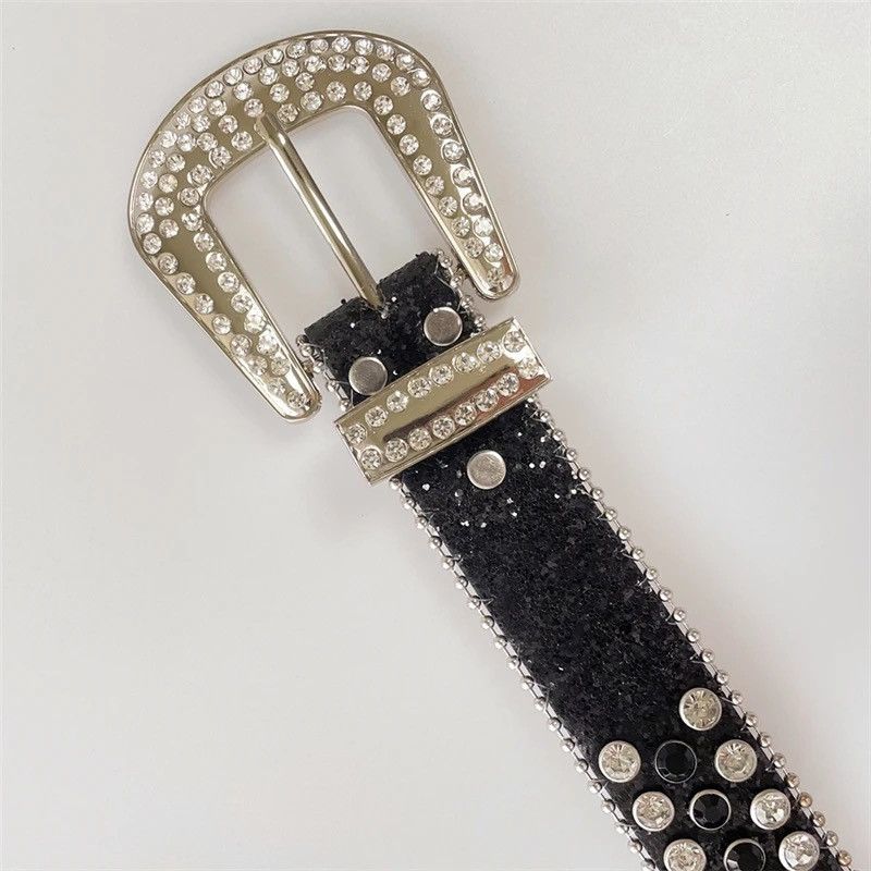 Other Luxury Rhinestones Belt Sparkle Studded Belts Size ONE SIZE - 2 Thumbnail