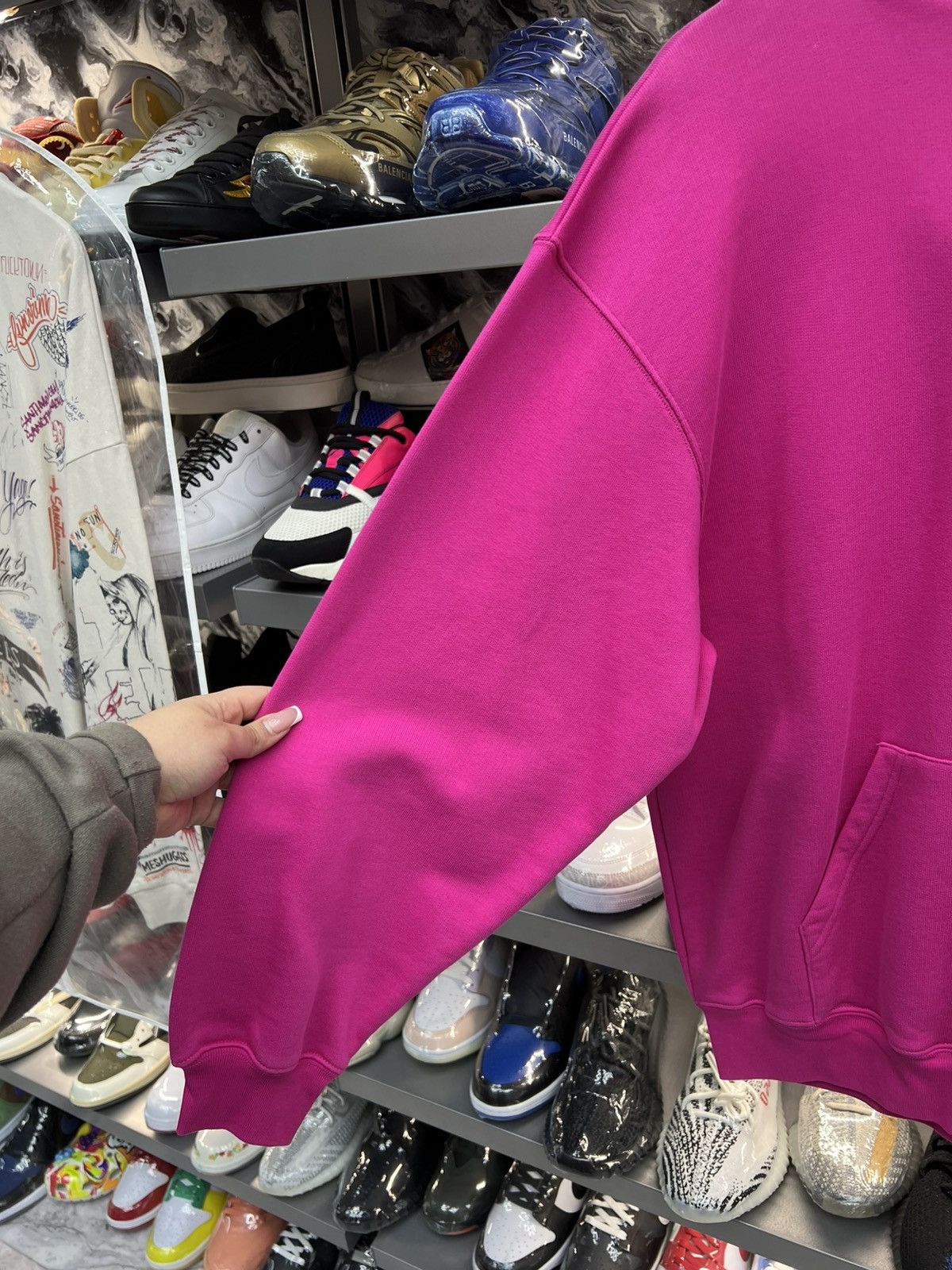 Balenciaga Balenciaga Pink Small Logo Hoodie Size US M / EU 48-50 / 2 - 3 Thumbnail