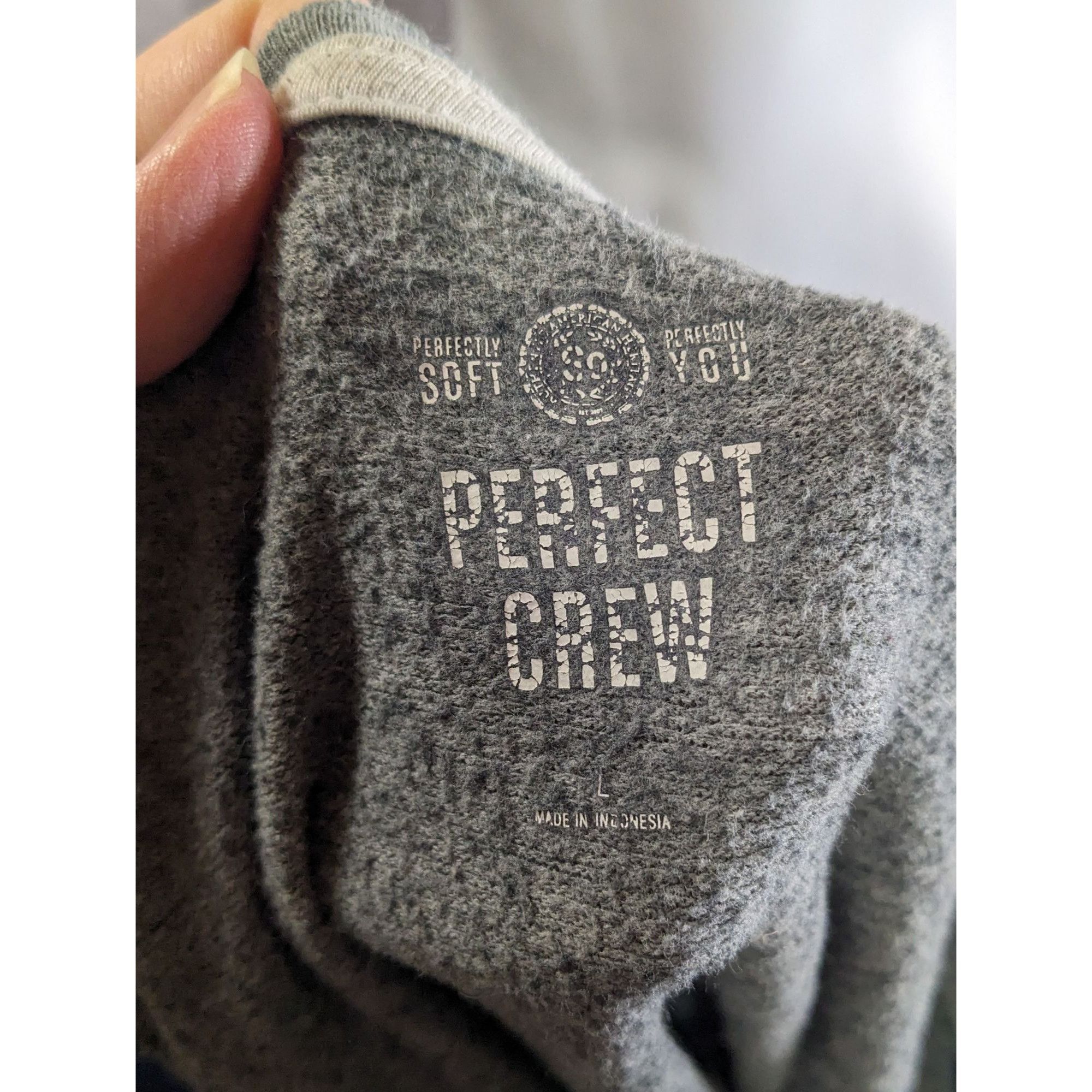 Other SO Perfect Crew Gray Star Print Lace-Up Sweatshirt Size L Ma Size L / US 10 / IT 46 - 3 Thumbnail