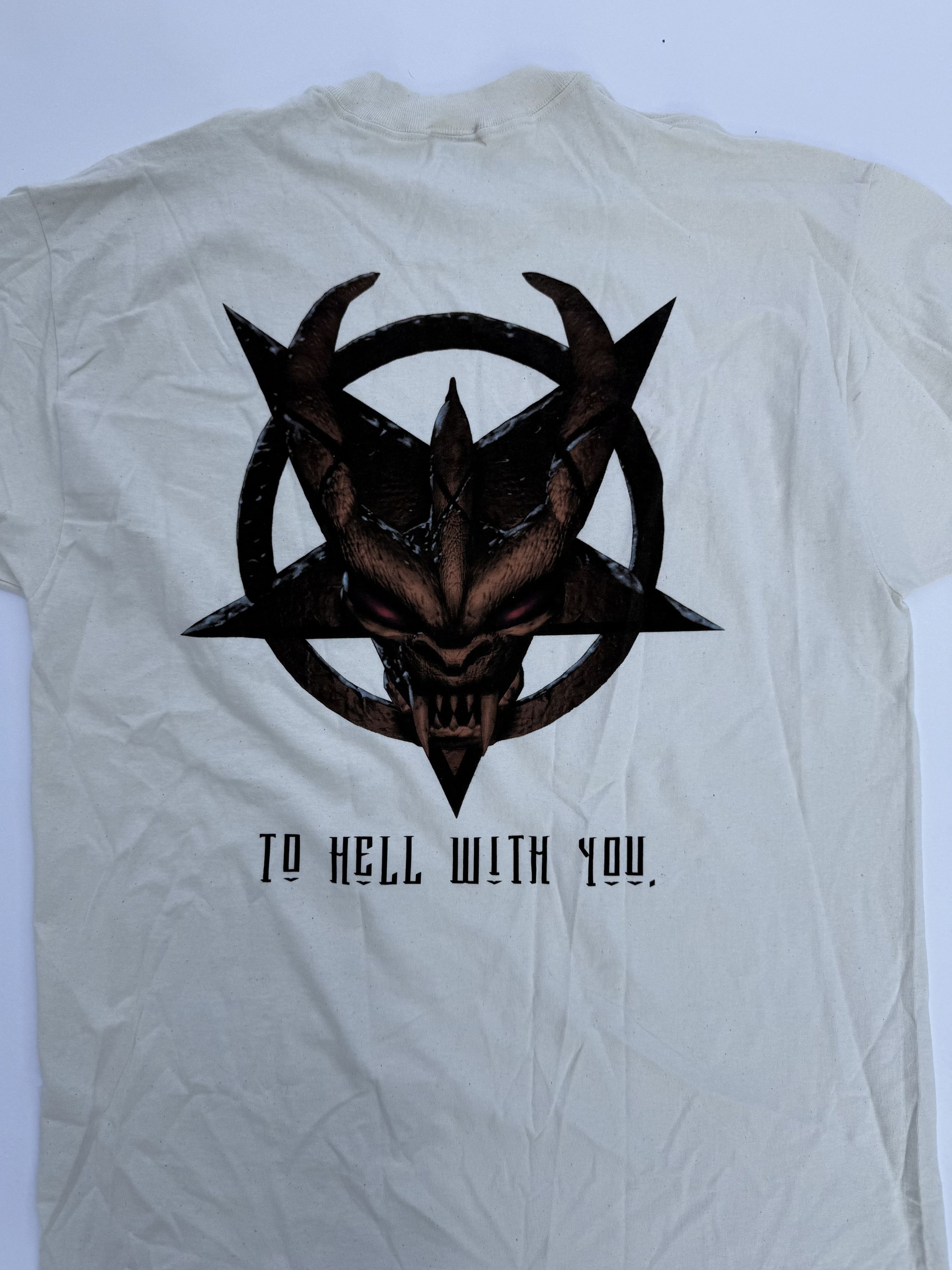 Vintage Vintage Doom N64 'Hell' T-Shirt Size US XL / EU 56 / 4 - 3 Thumbnail