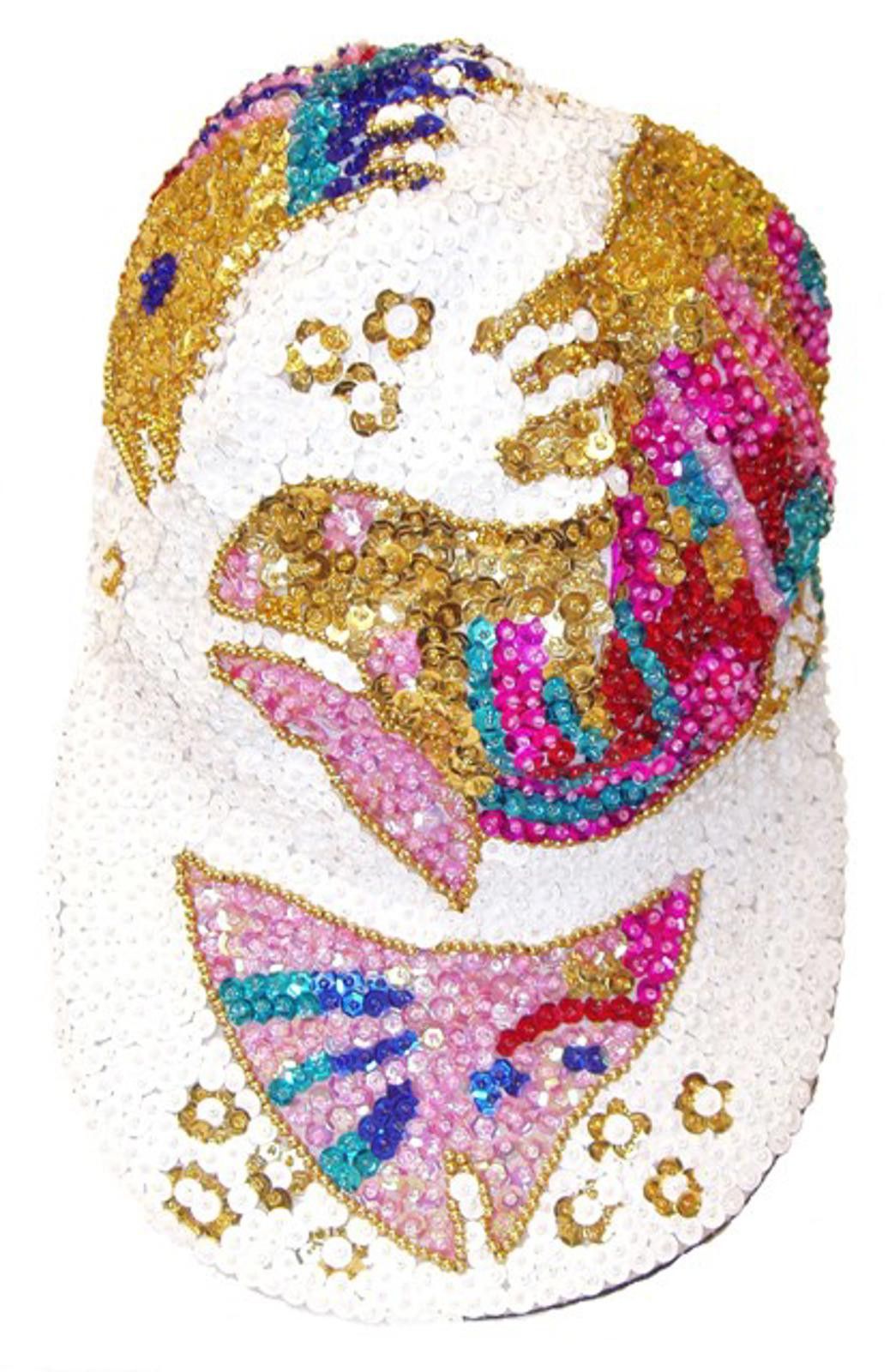 Designer Sequin Baseball Cap FISH FINTASTIC Size ONE SIZE - 1 Preview