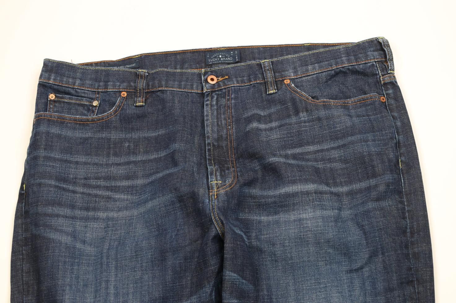 Lucky Brand Vintage Y2K Lucky Brand Relaxed Straight Wide Leg Jeans Blue Size US 44 / EU 60 - 2 Thumbnail