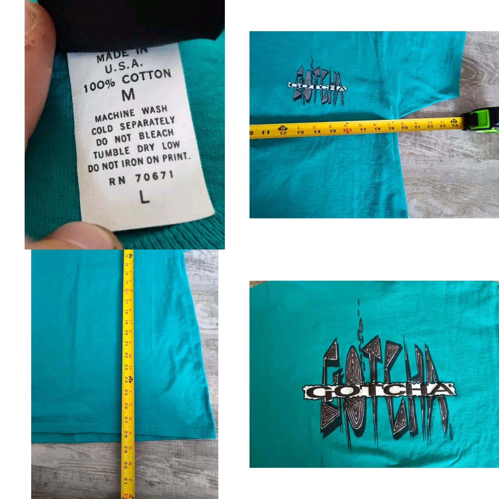 Gotcha VINTAGE Gotcha T-Shirt Men Large Blue 90s Surf USA Jersey Logo Graphic Size US L / EU 52-54 / 3 - 8 Thumbnail