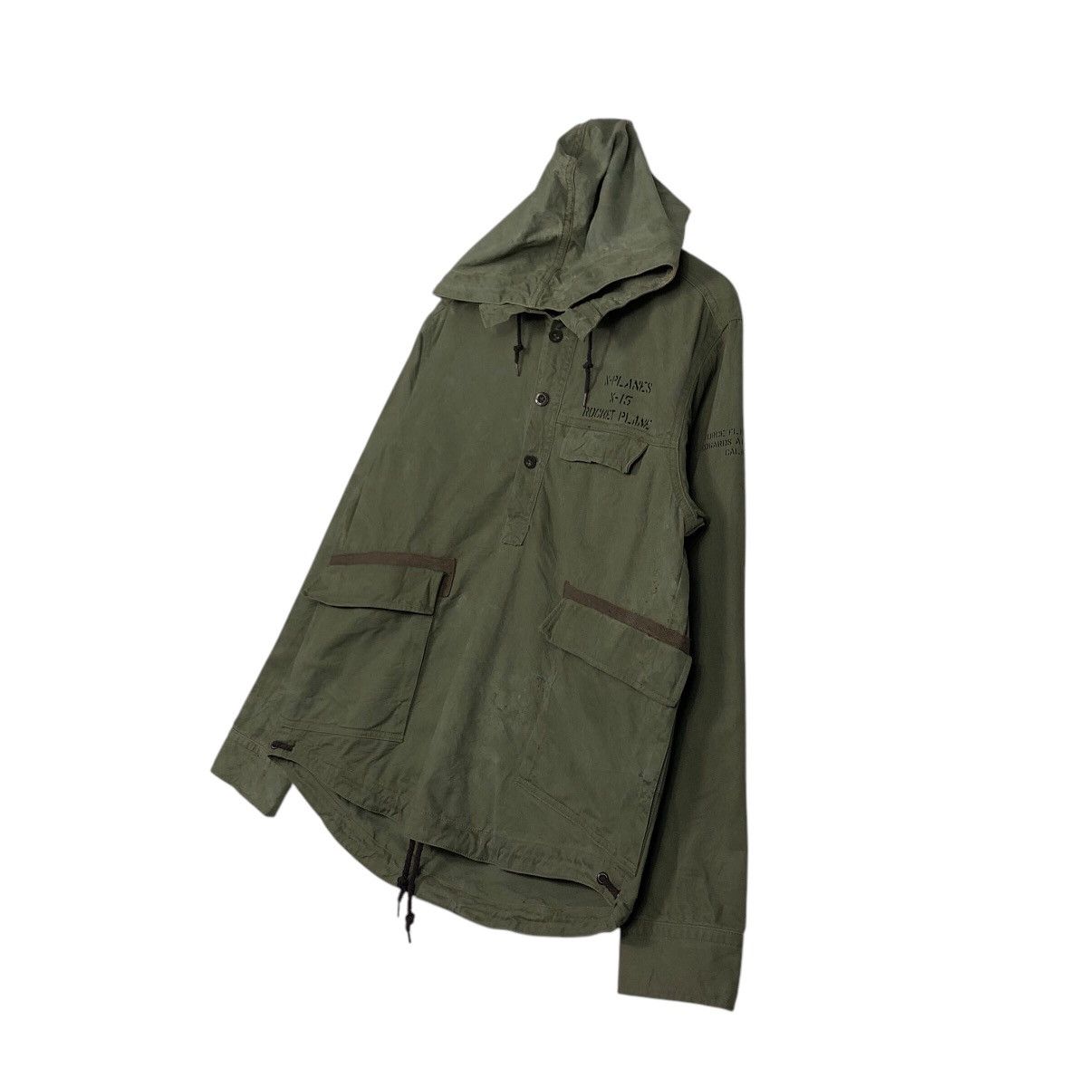 Avirex 📌Vintage Military Avirex Duck Canvas Rocket Plane Size US L / EU 52-54 / 3 - 3 Thumbnail