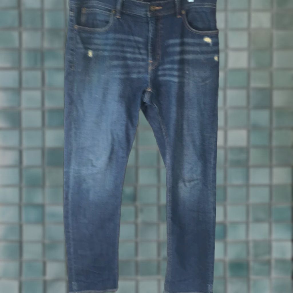 J.Crew J.Crew Jeans Mens Regular Flat Front Blue Denim Straight Size 34X32 Jeans Jeans Size US 36 / EU 52 - 1 Thumbnail