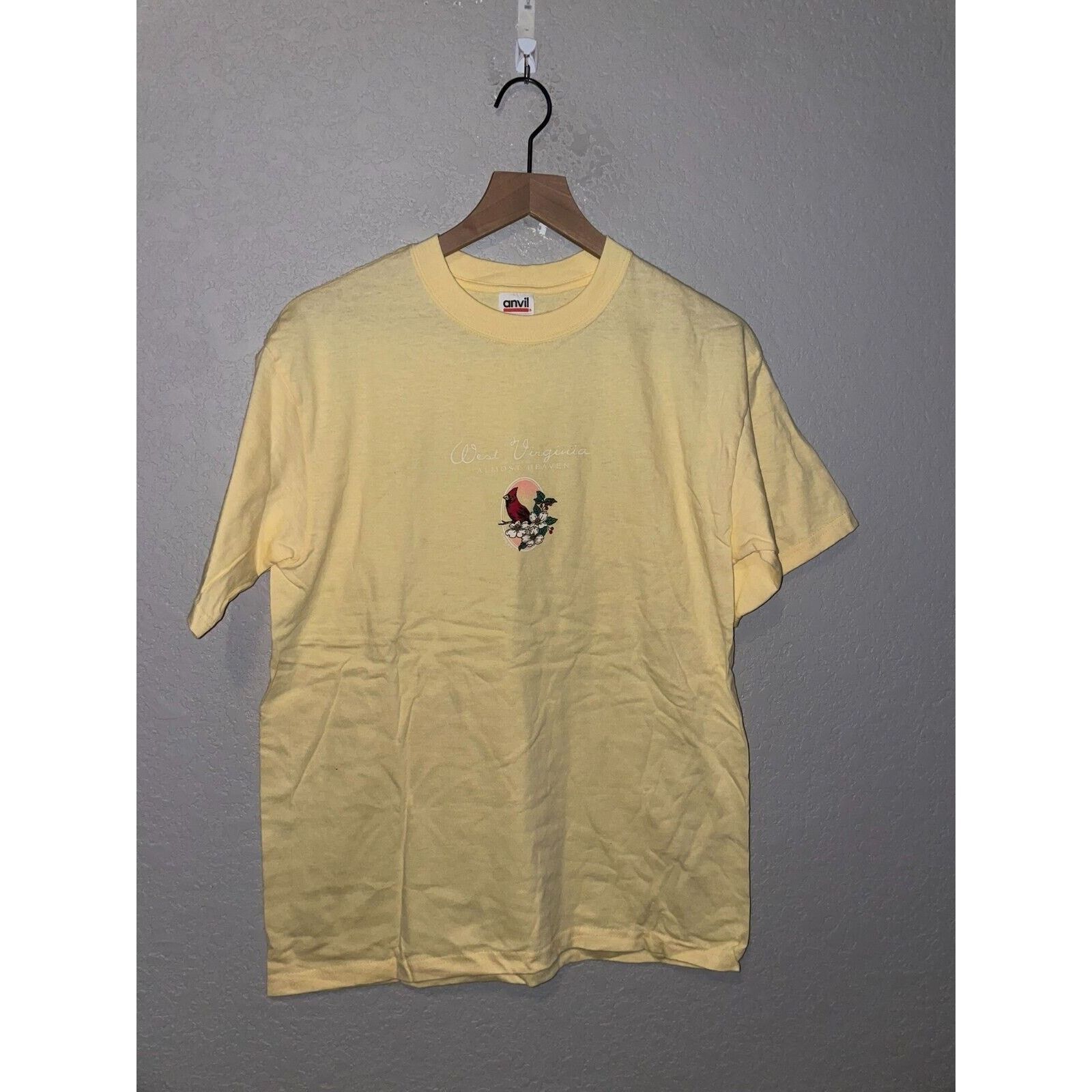 Anvil × Vintage Vintage West Virginia Shirt Tee Cardinal Anvil State 90s M Size US M / EU 48-50 / 2 - 2 Thumbnail