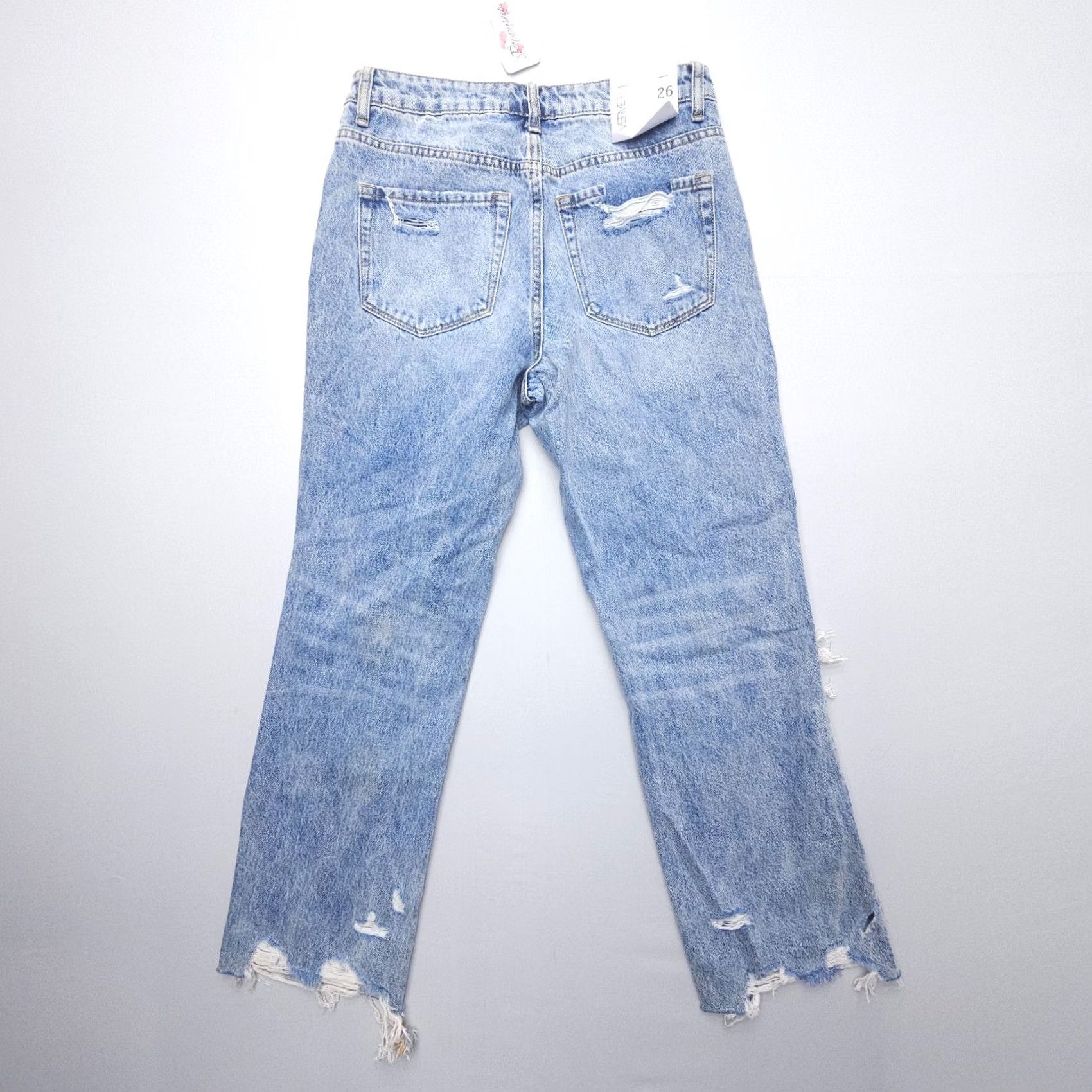 Vintage VERVET High Rise Straight Crop Jeans Womens 26 x 26" Blue Rigid Cotton Denim NWT Size 26" / US 2 / IT 38 - 2 Thumbnail