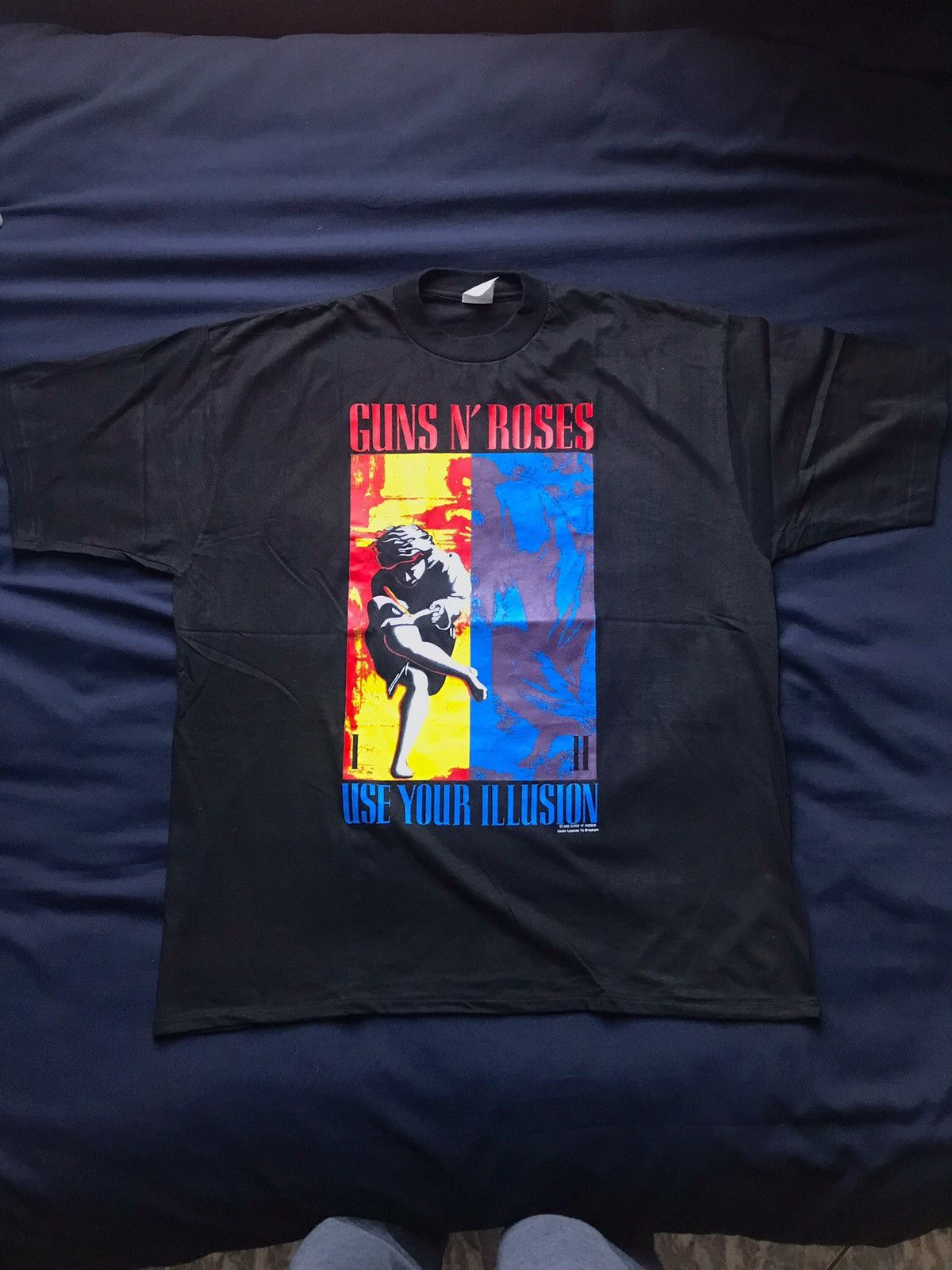 image of Guns N’ Roses 1992 Brockum Vintage Tee in Black, Men's (Size XL)