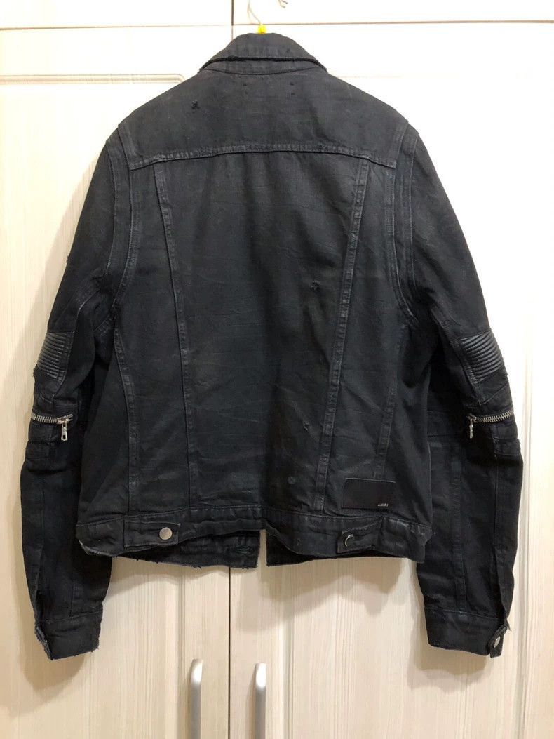 Amiri Amiri washed black brushed wax MX2 denim jacket-2506 Size US L / EU 52-54 / 3 - 2 Thumbnail