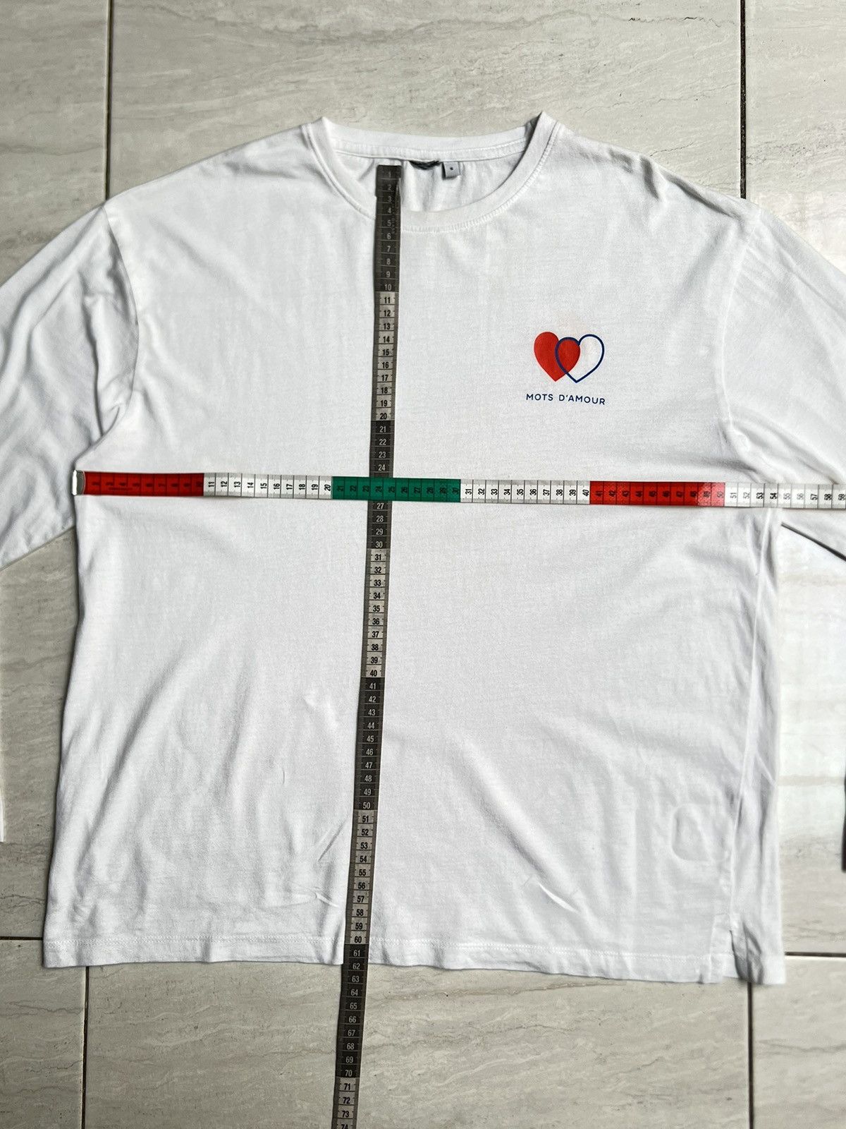 Other Mots D’amour White Long Sleeve T-shirt Size US M / EU 48-50 / 2 - 2 Thumbnail