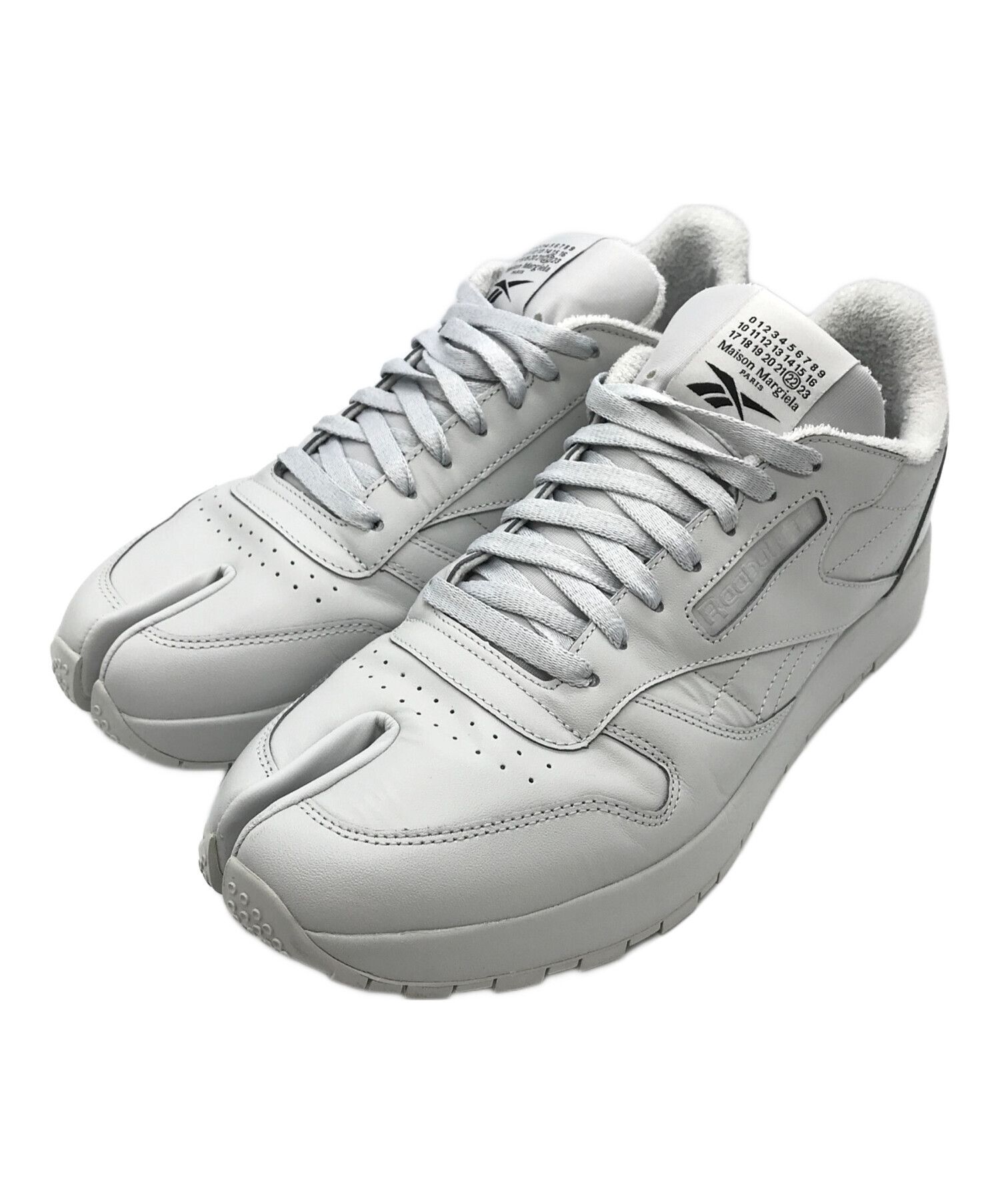 Maison Margiela × Reebok Project 0 Classic Leather Tabi 30Cm Shoes in White, Men's (Size 12)