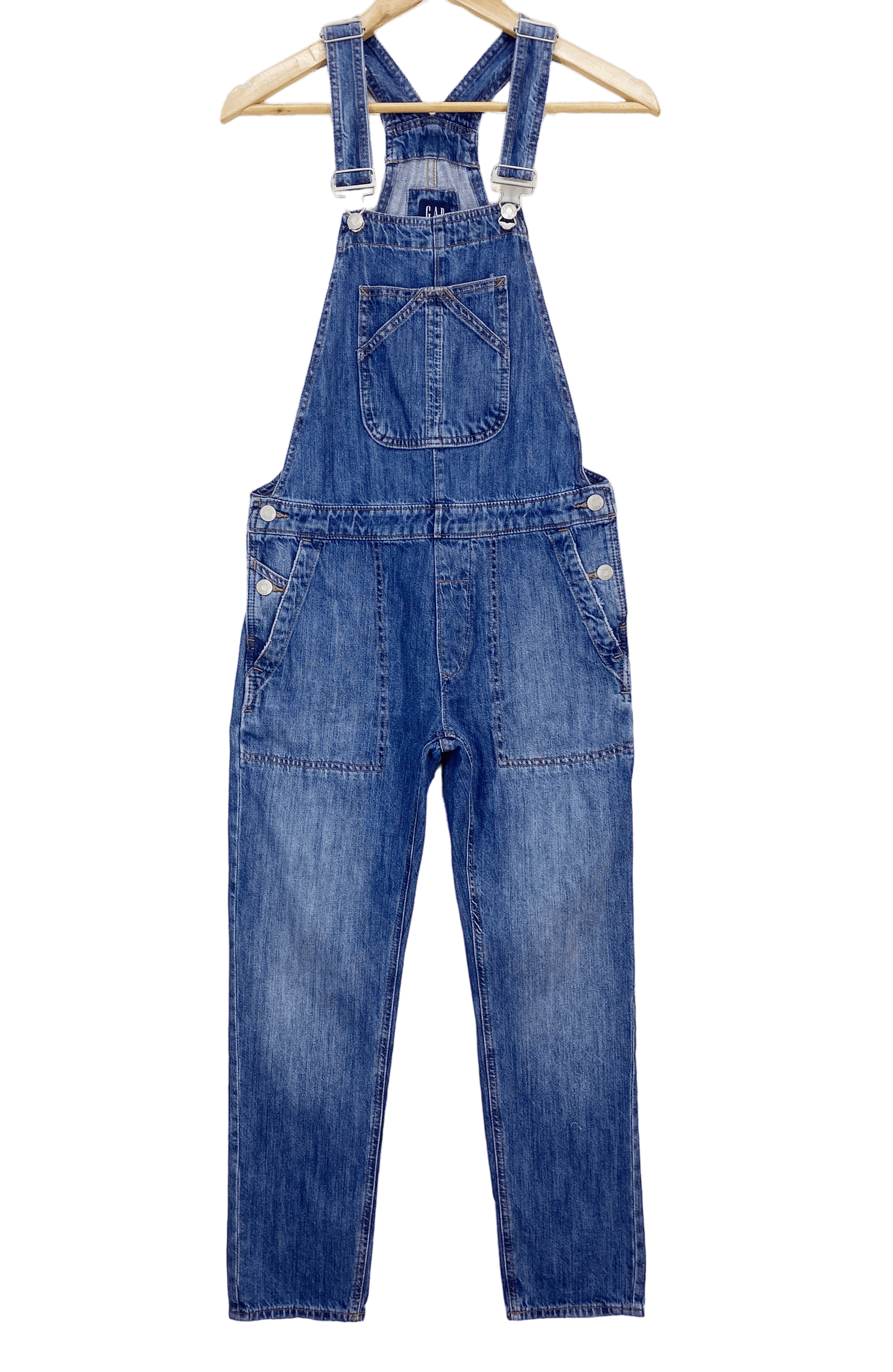 image of Gap Bib Overalls in Blue, Men's (Size 32)