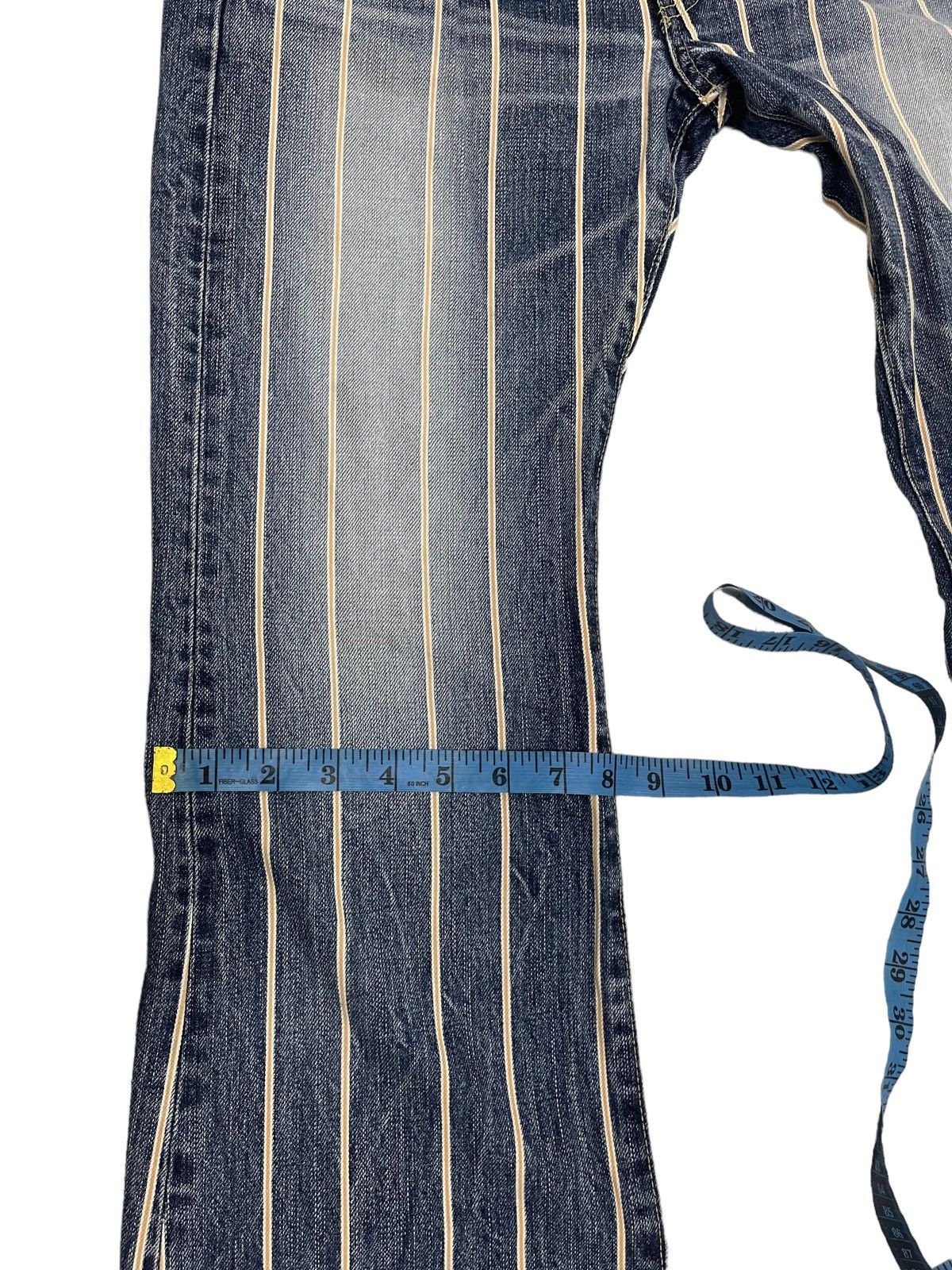 Edwin × Vintage Vintage Edwin Striped Flare Disclosed Denim Jeans Size US 29 - 21 Thumbnail