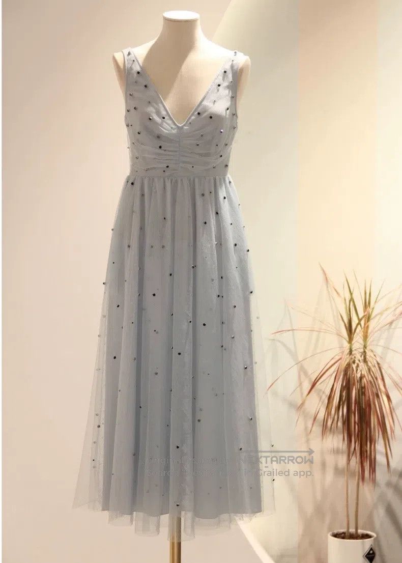 Valentino Valentino Light blue polka dot lace mesh skirt Size M / US 6-8 / IT 42-44 - 4 Thumbnail